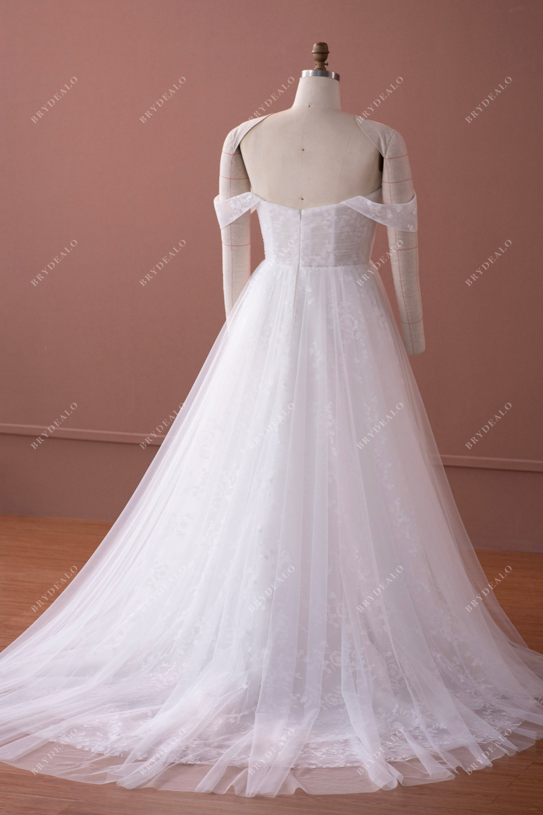illusion back ball gown wedding dress
