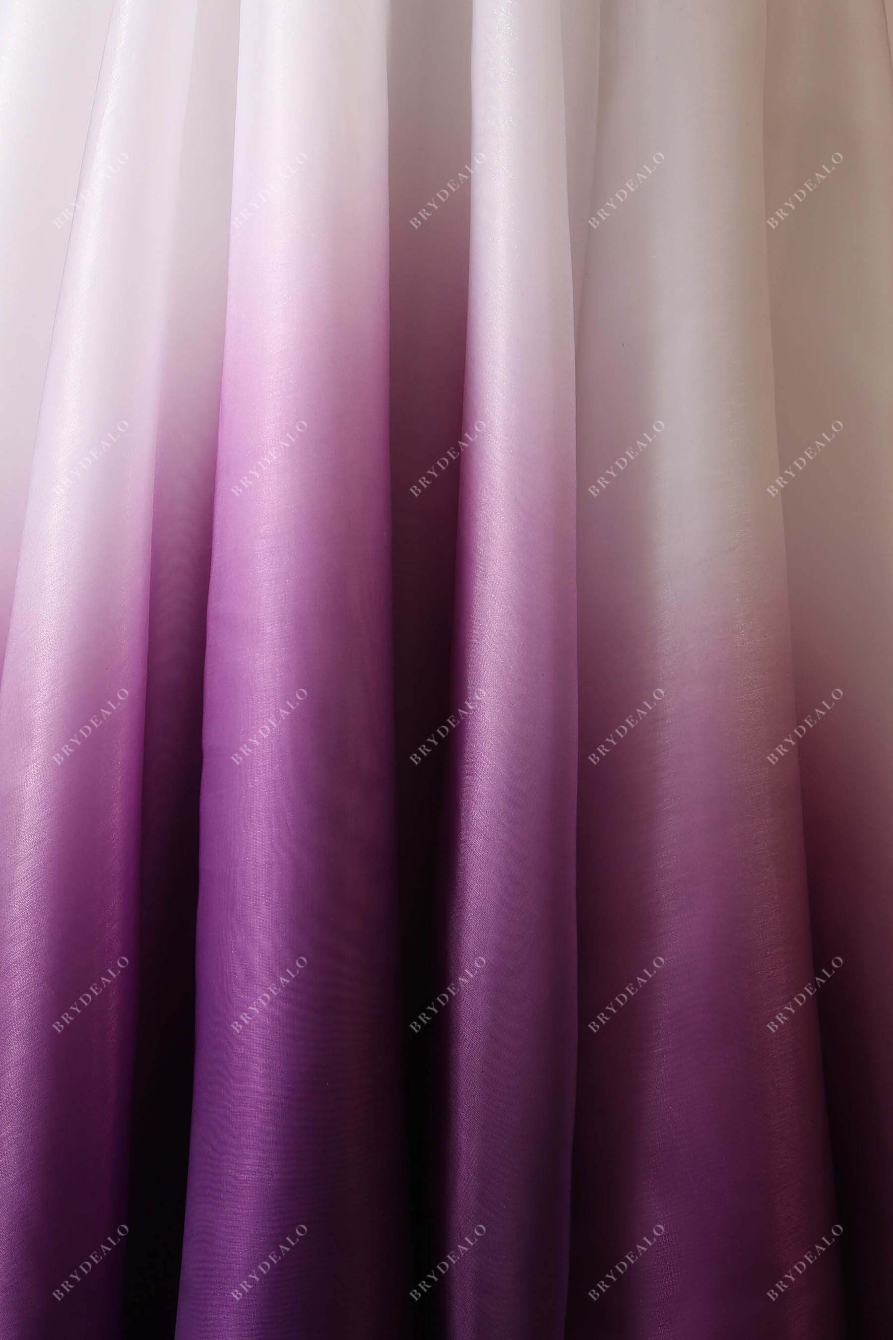 ombre organza bridal dress