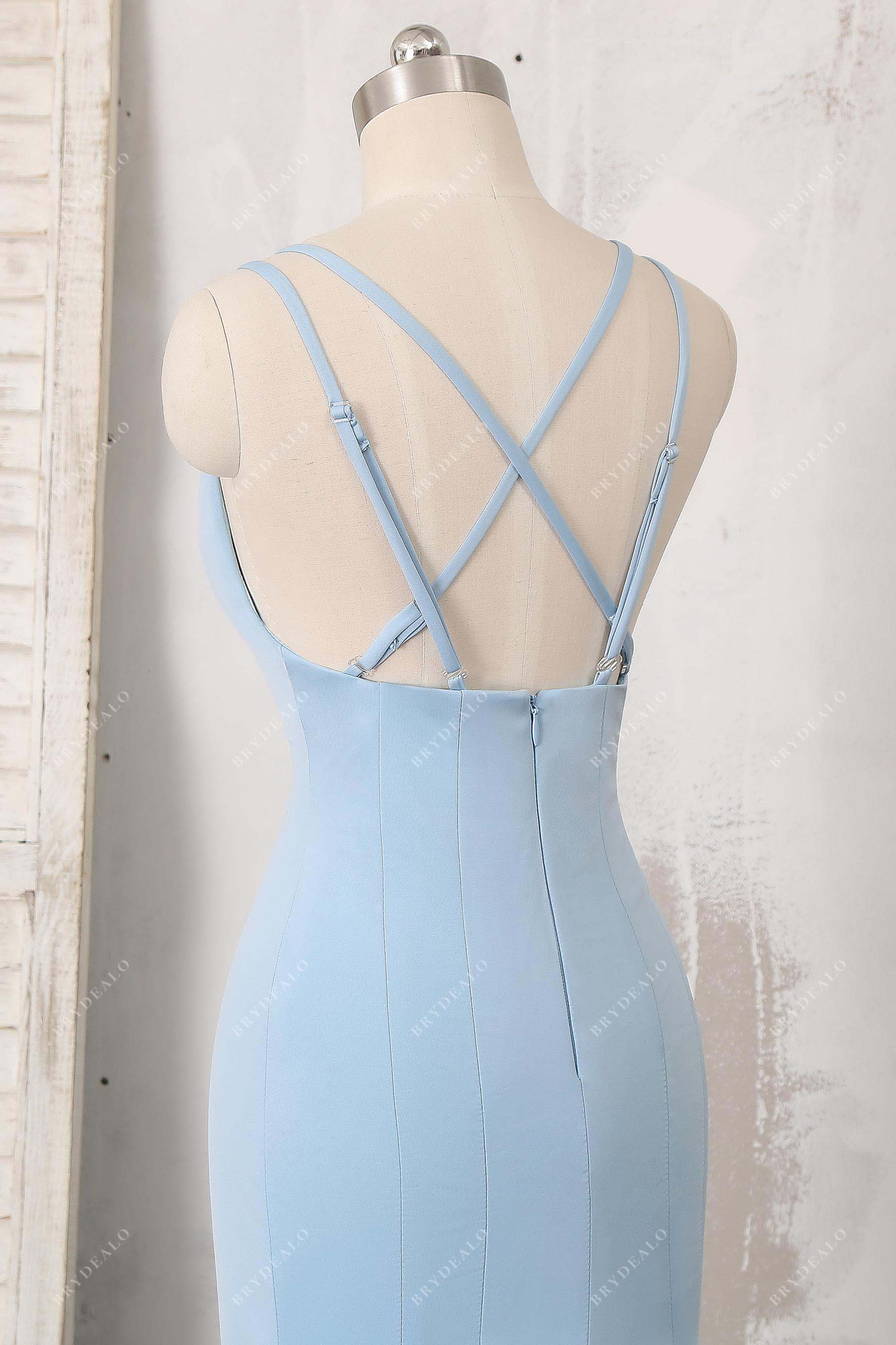oepn back jersey dress