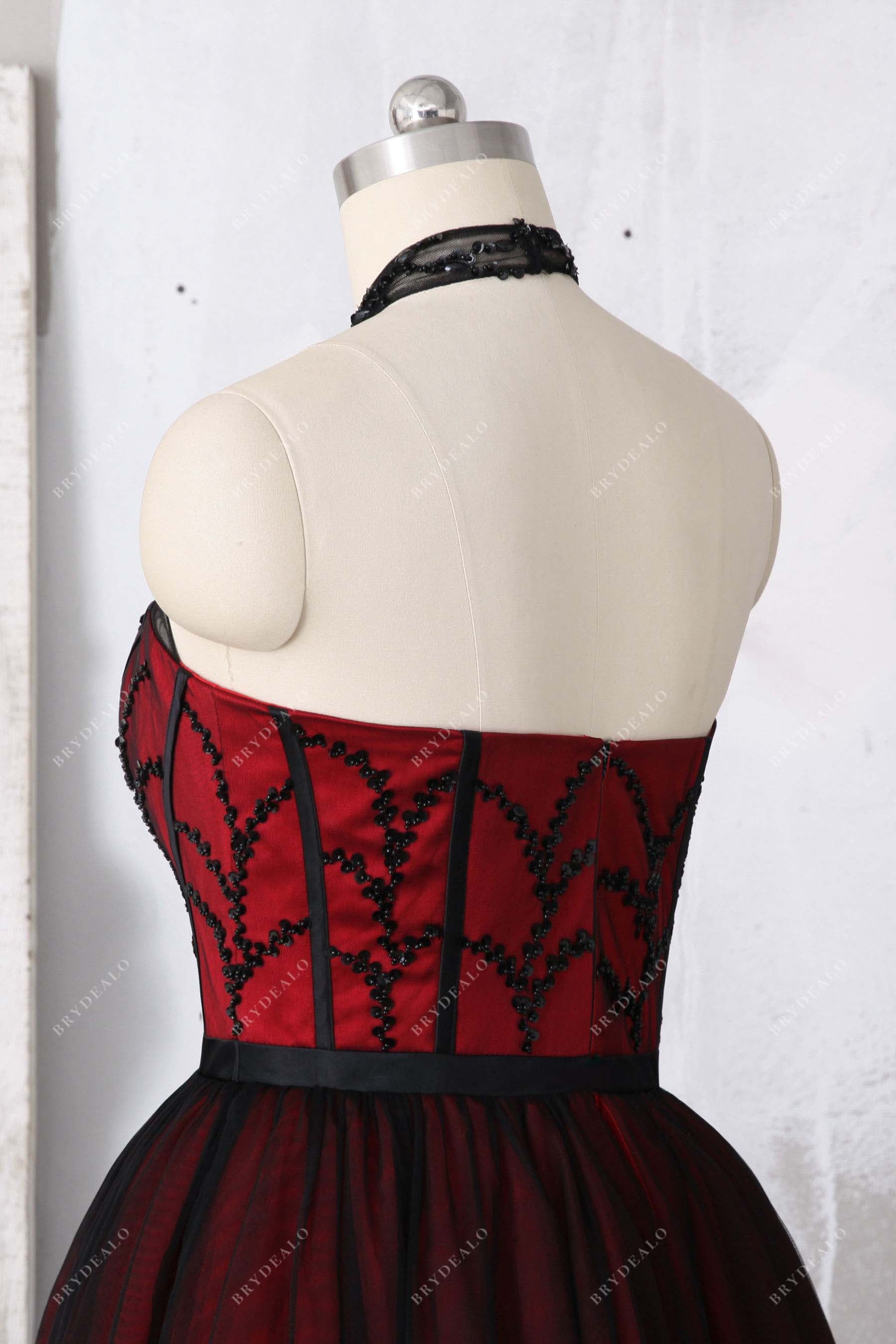 open back prom gown