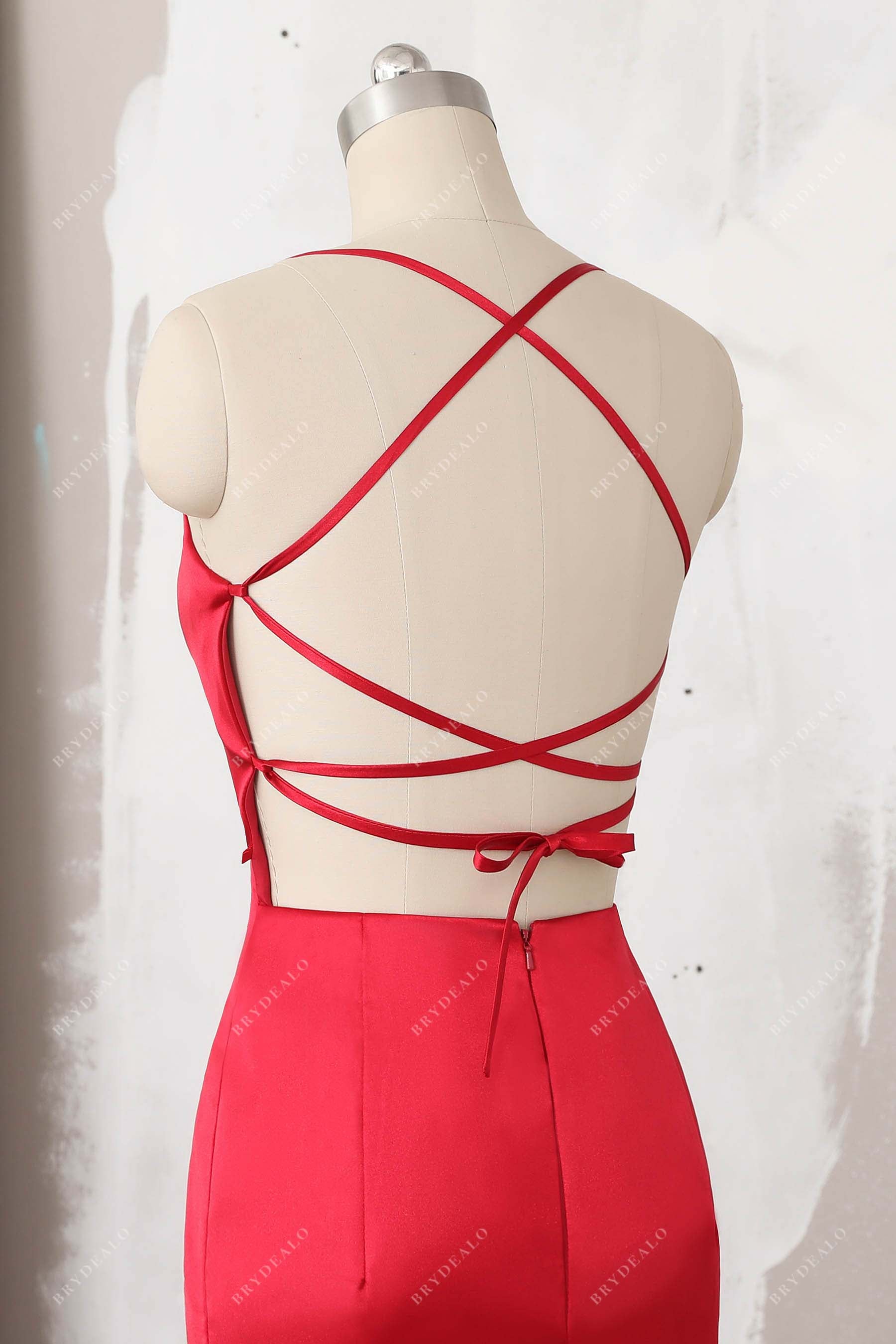 open strappy back top
