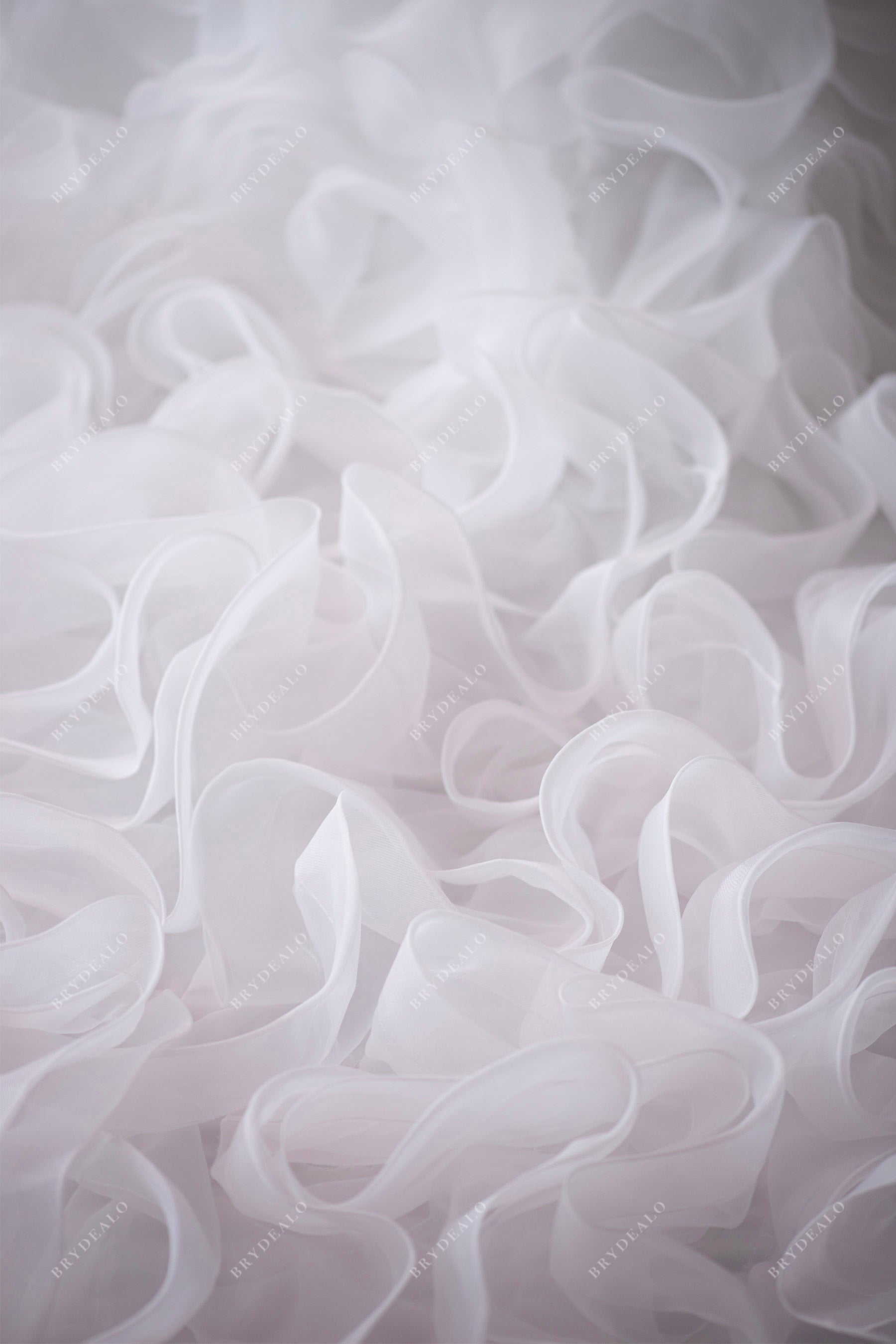 organza ruffled skirt