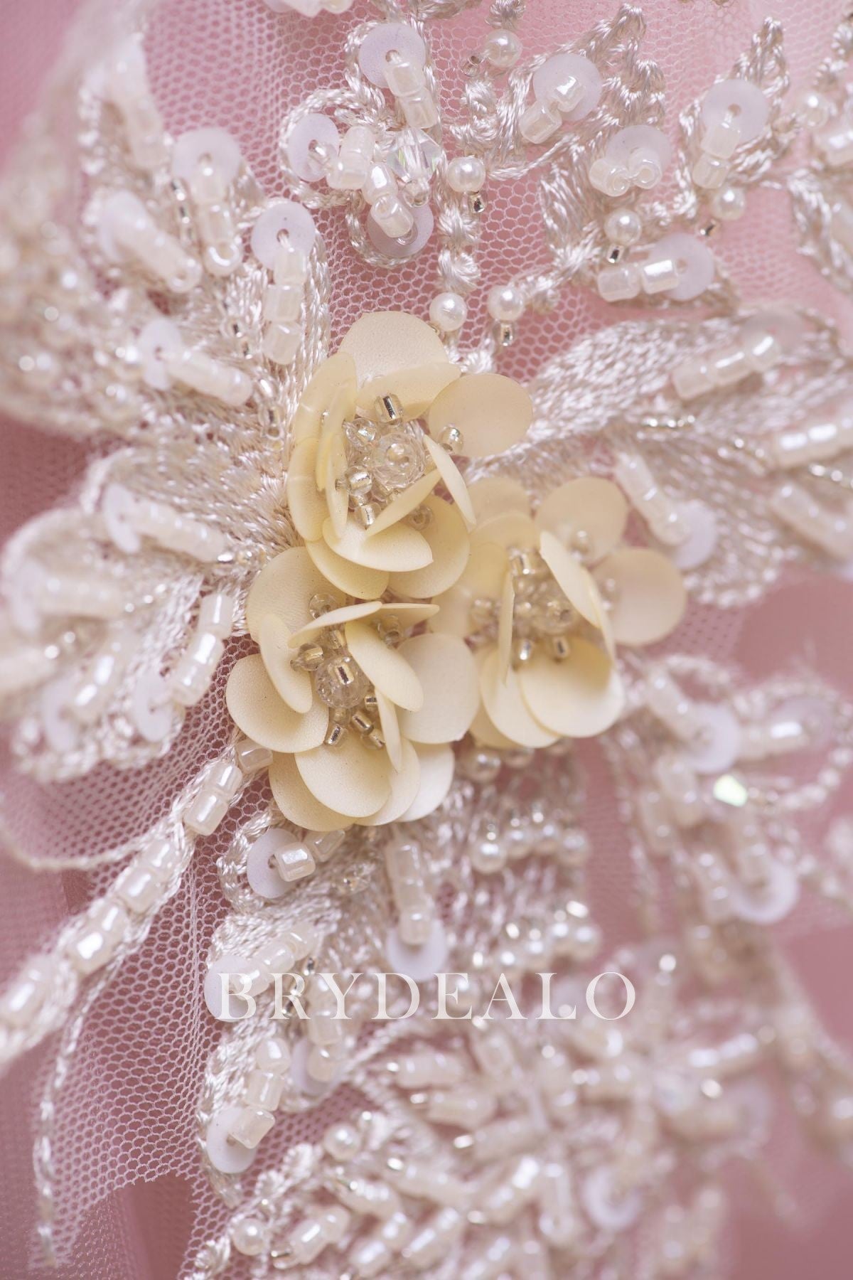 Beads Flowers Lace Appliques