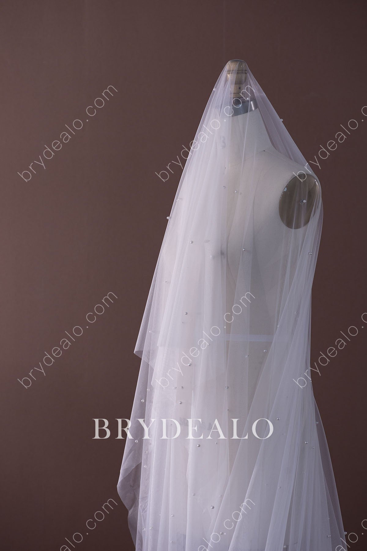 delicate pearls veil