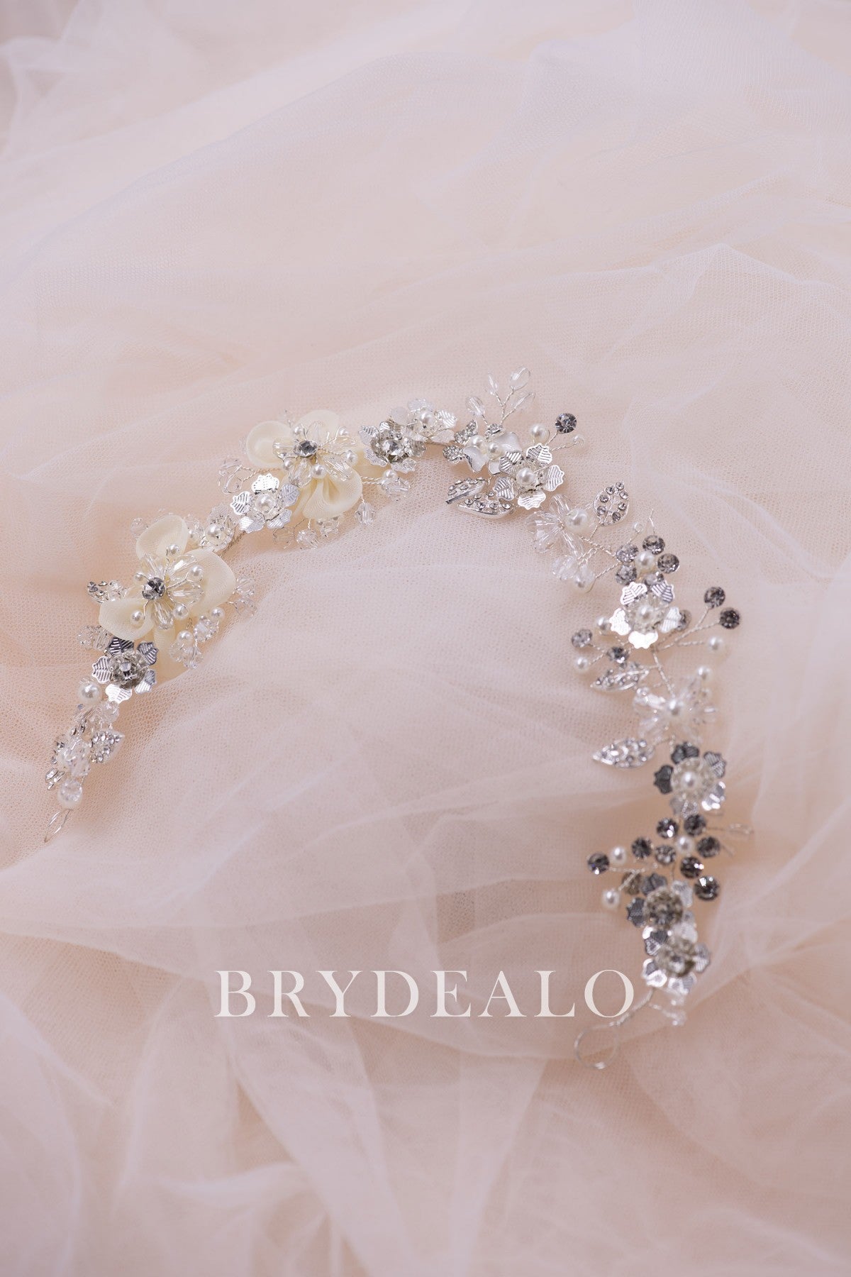 Charming Pearls Rhinestones Bridal Headpiece
