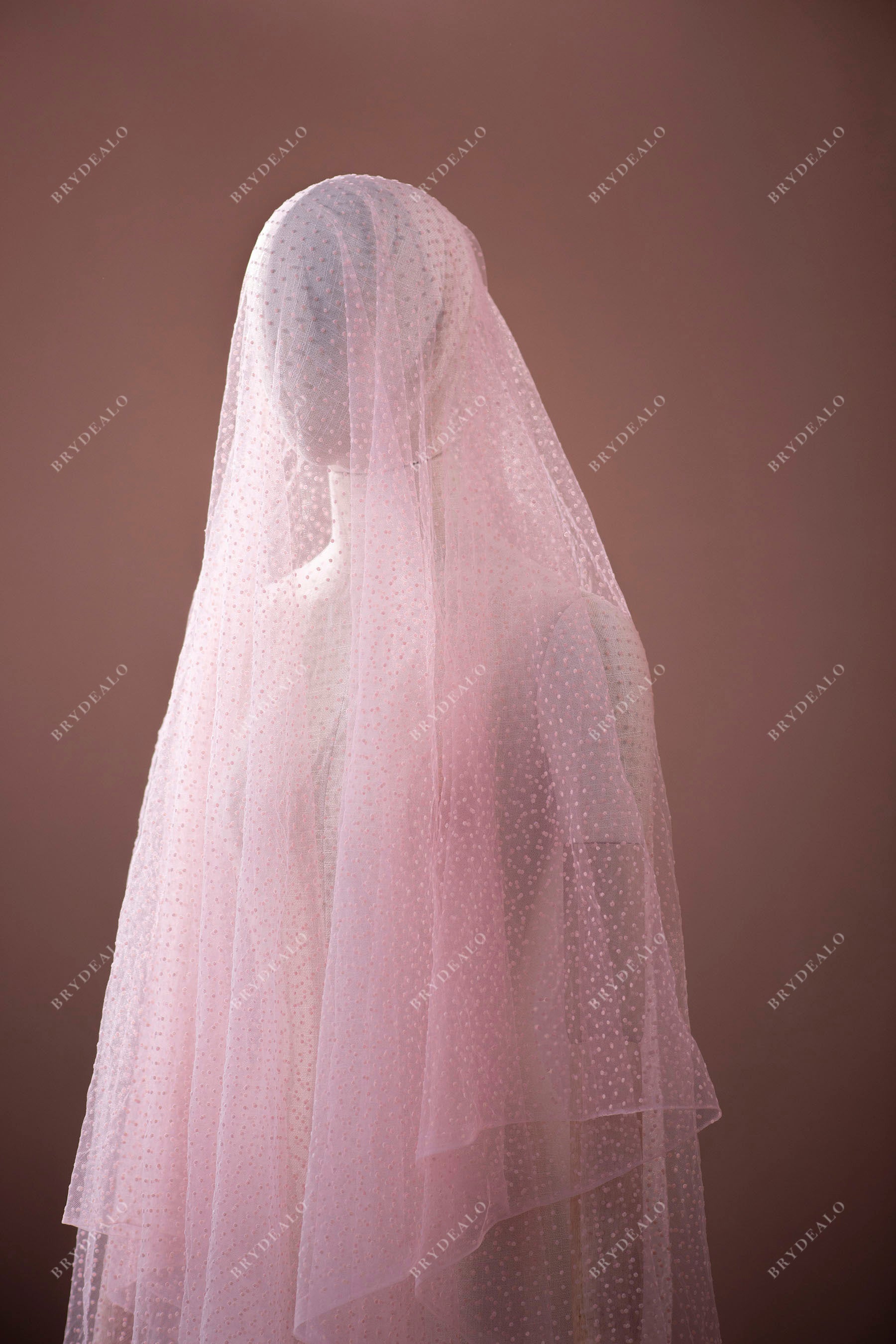 Best Pink Polka Dot Mesh Lace Fabric for Wholesale