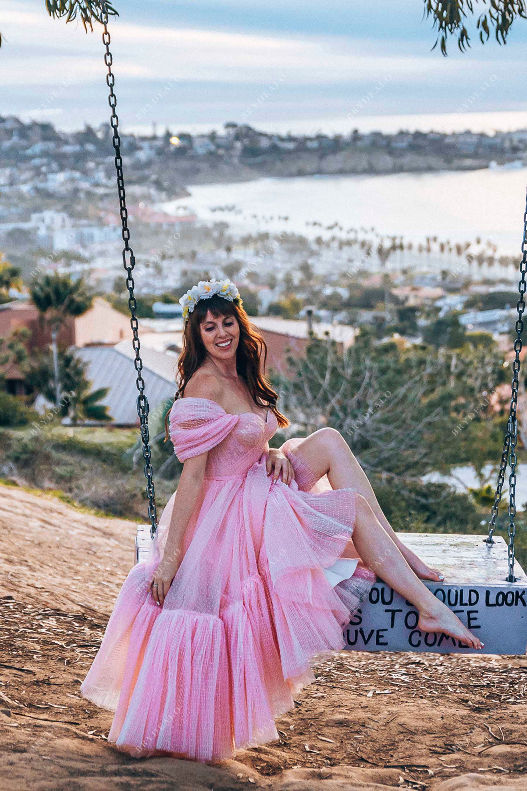 Talia Custom Made Off Shoulder Prom Gown