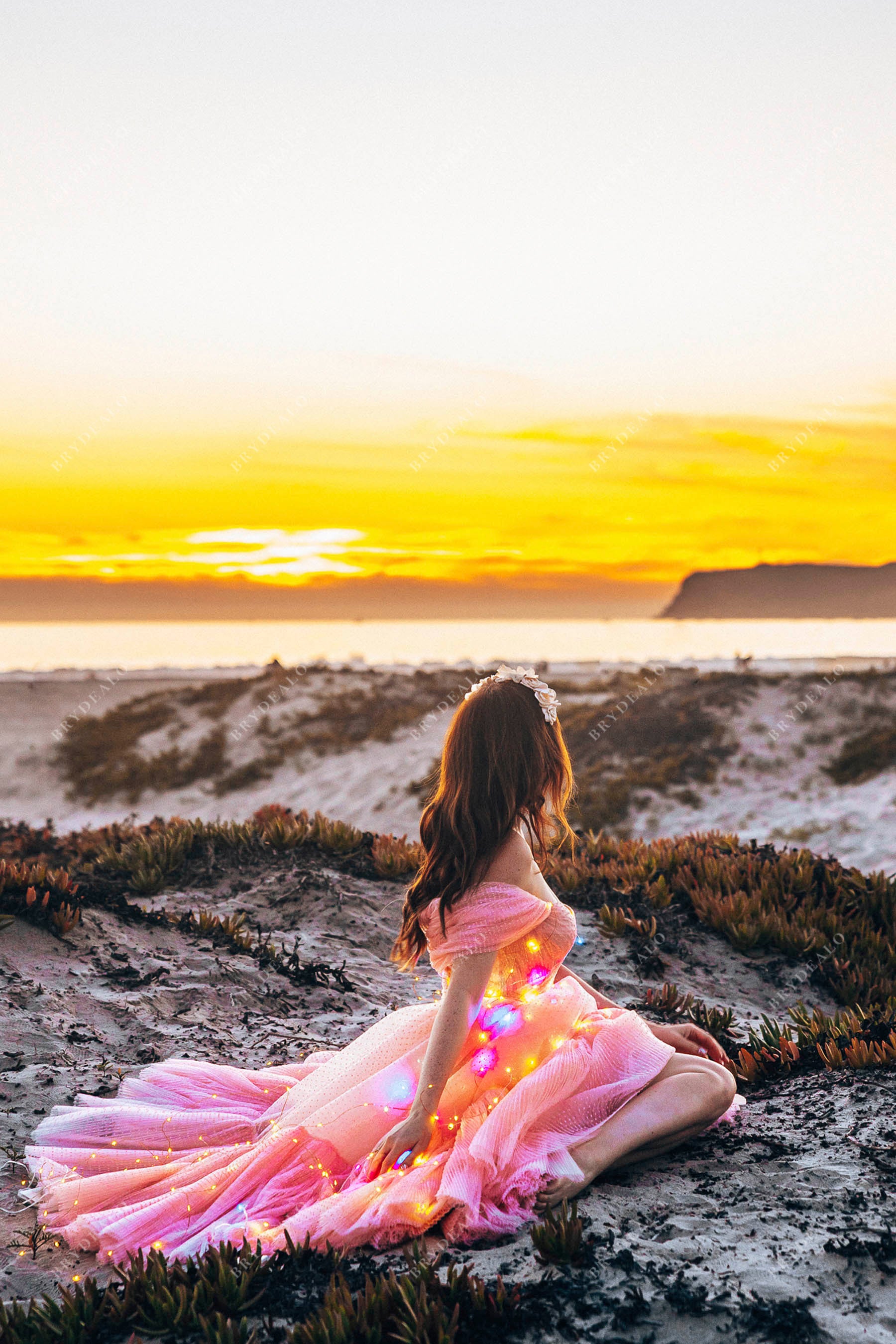 Talia Custom Made Off Shoulder Prom Gown for Wholesale