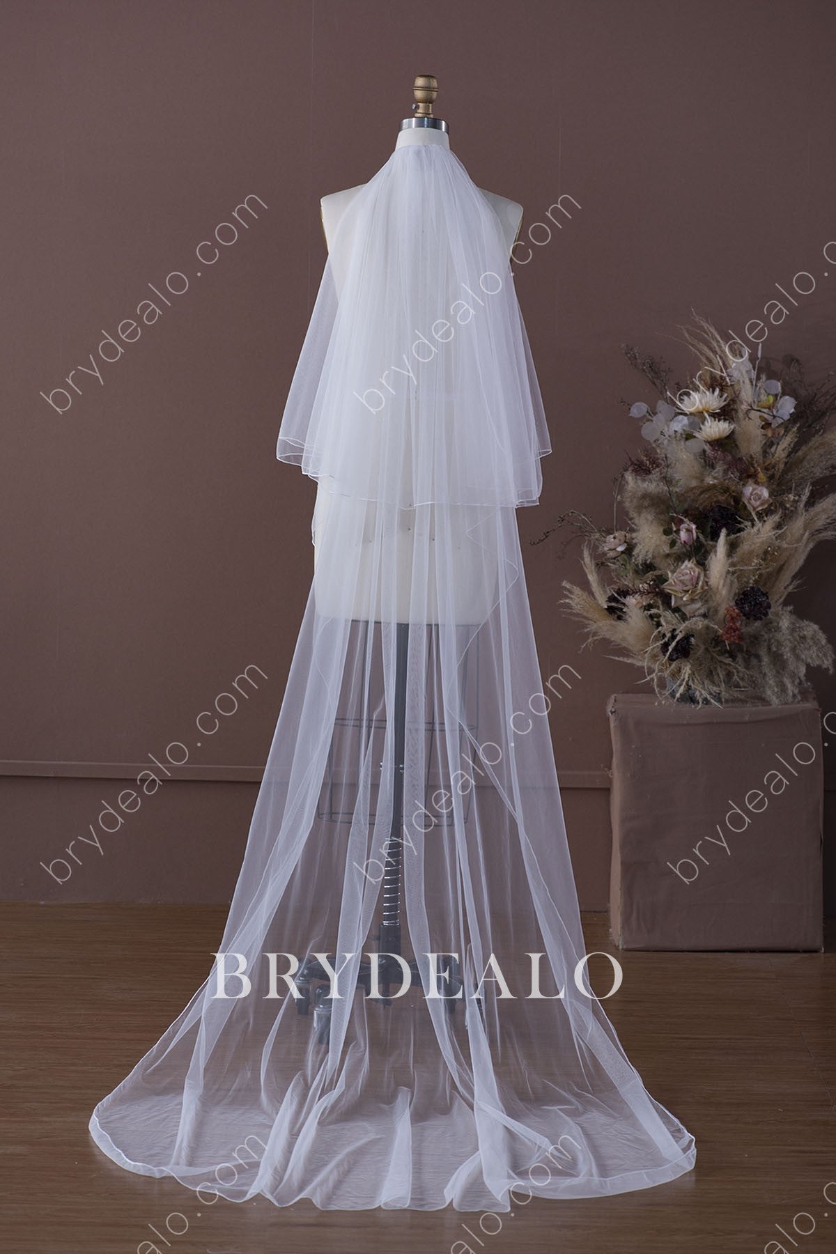 two-tier pencil veil