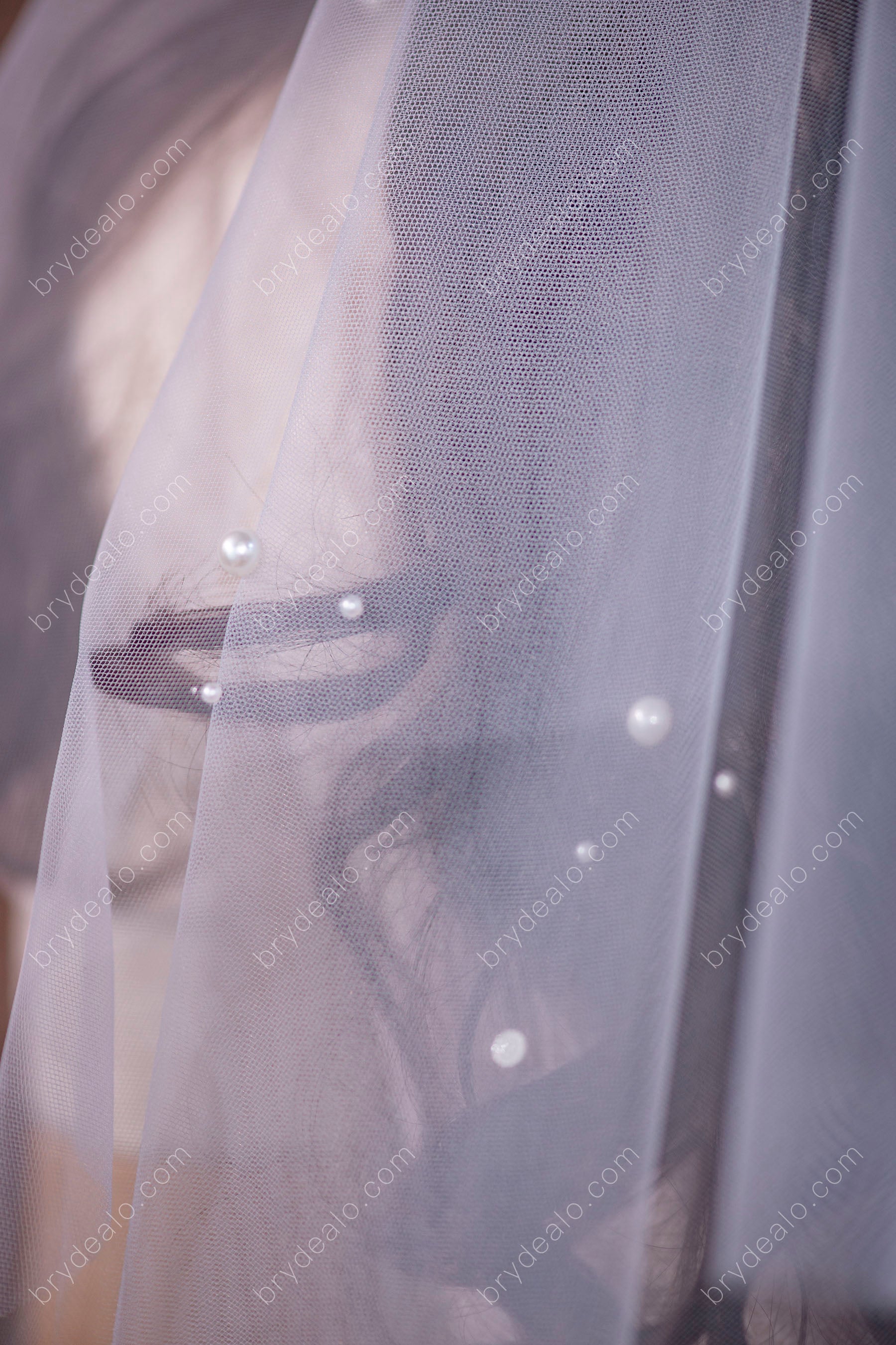 pearls bridal veil