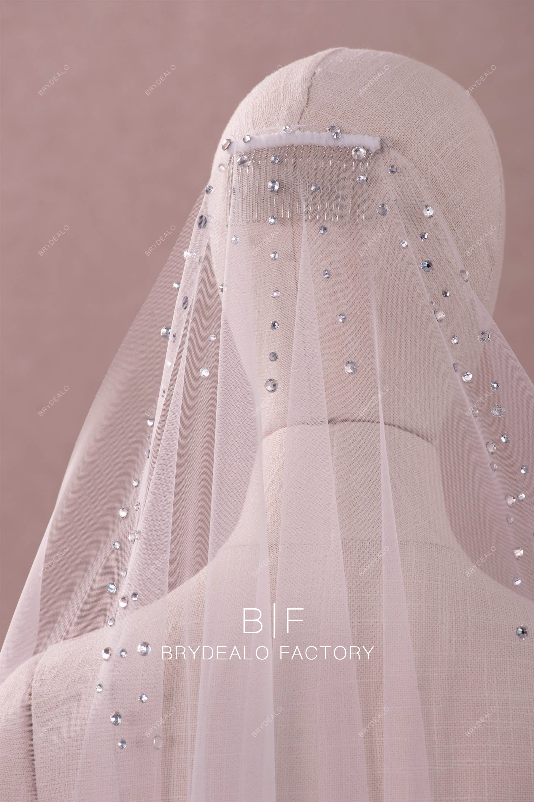 rhinestone veil