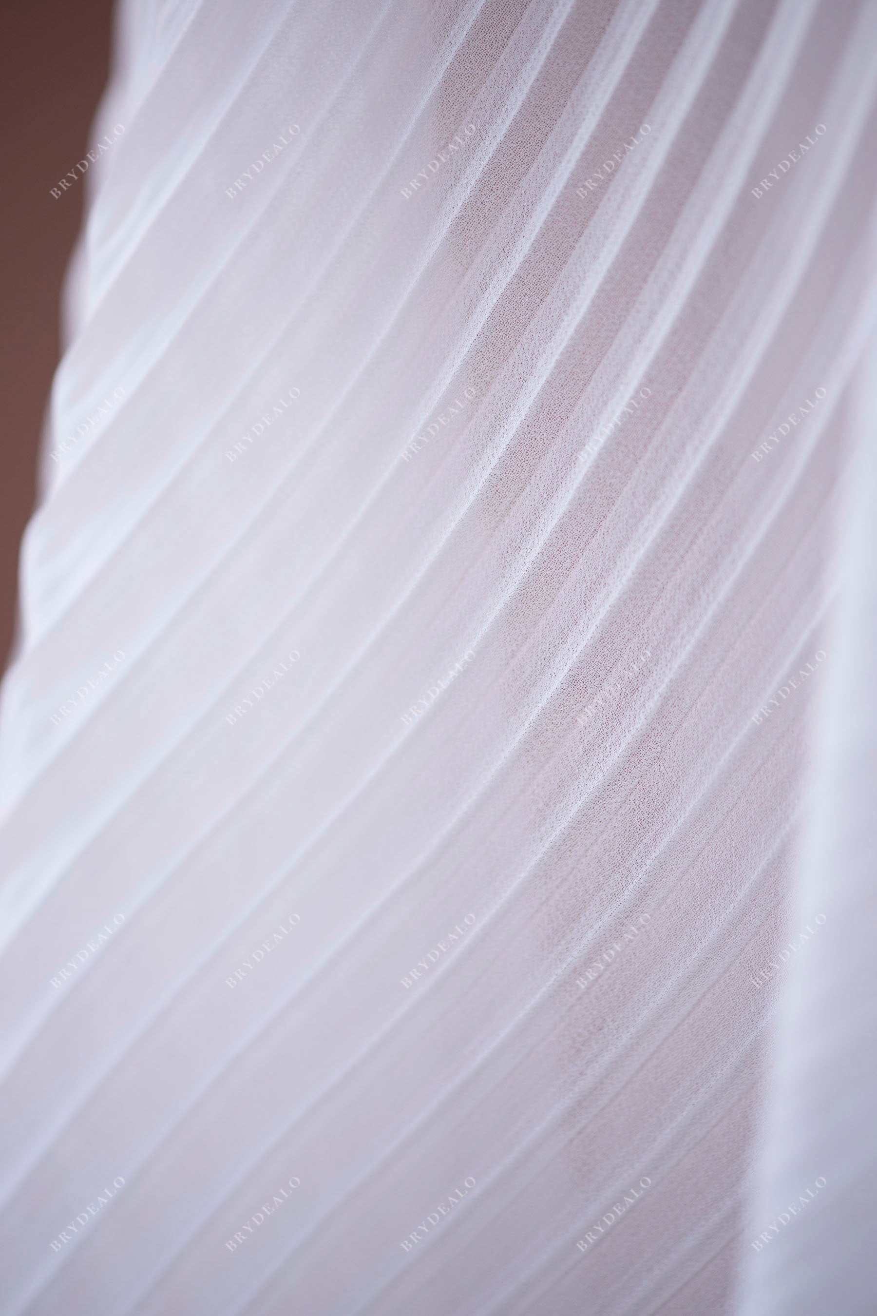 semi sheer pleated pleated grainy chiffon fabric