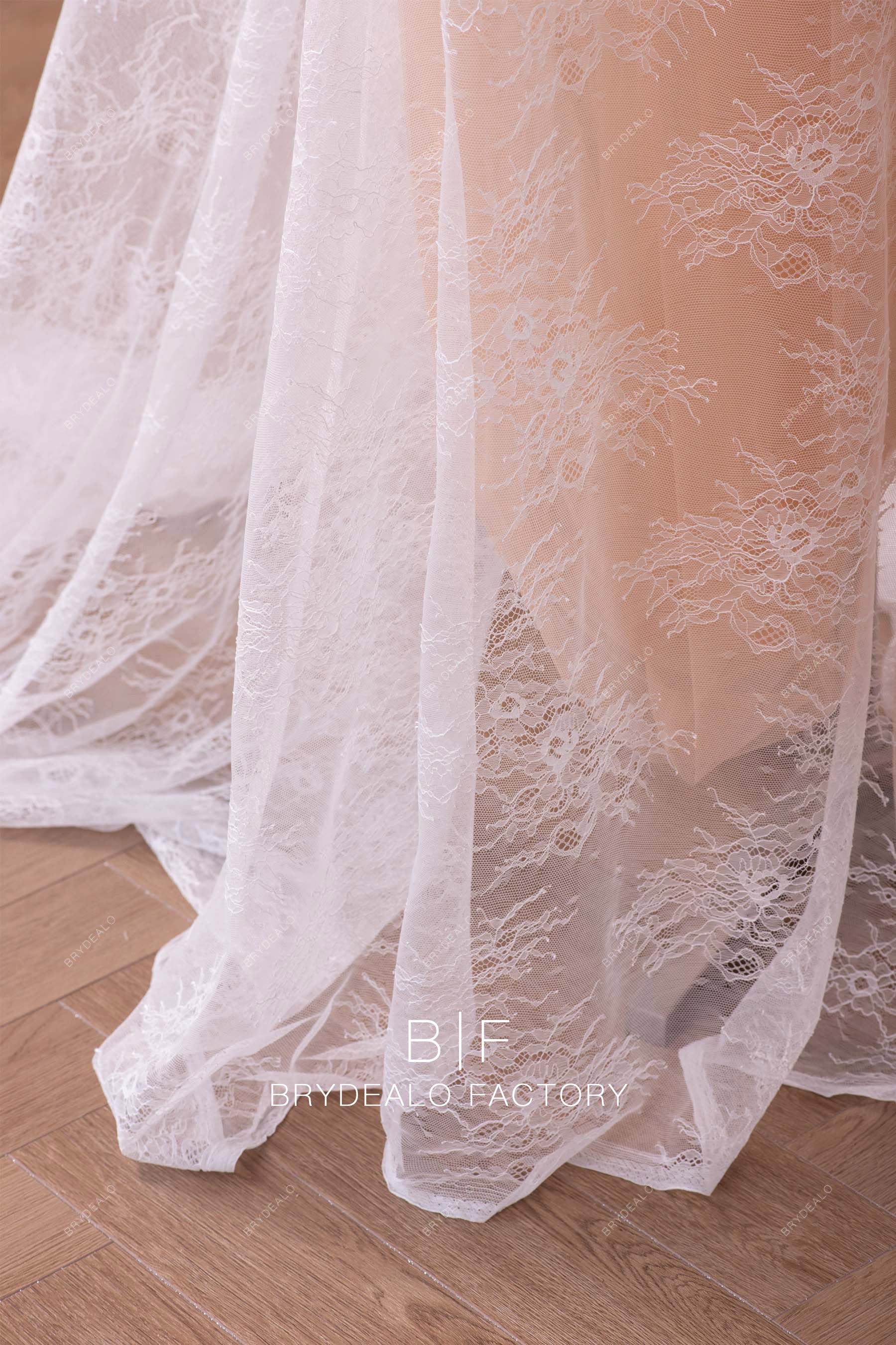 sheer flower lace