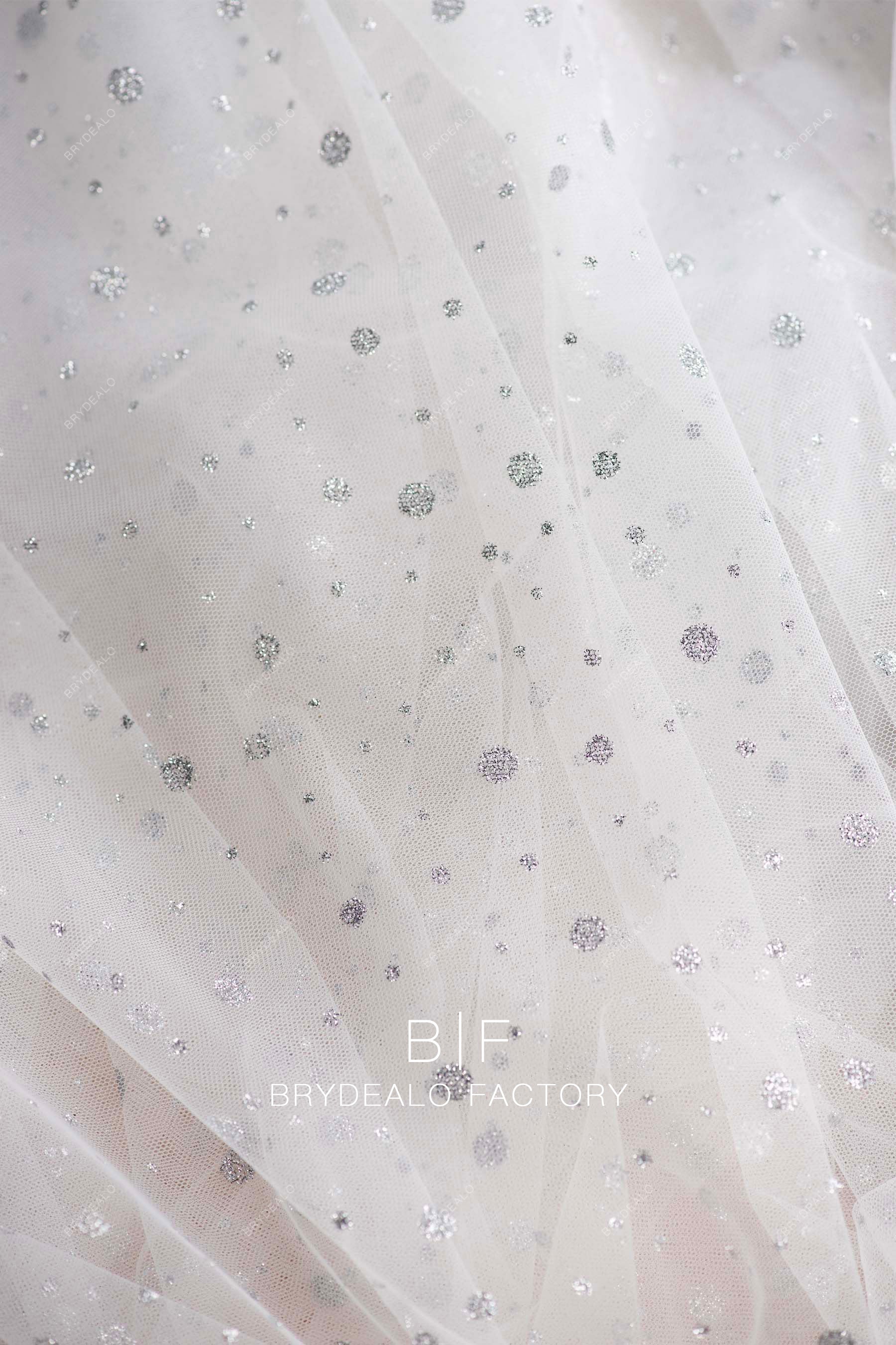 shimmery dot tulle