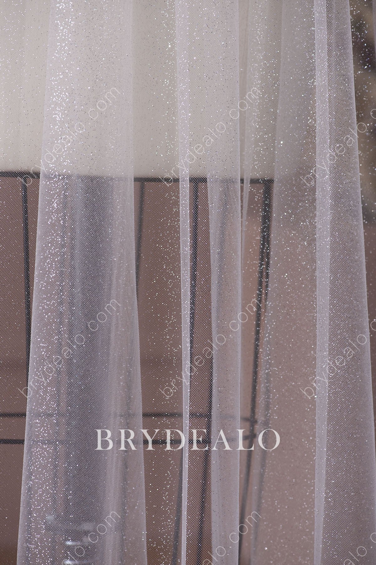 shimmery bridal veil
