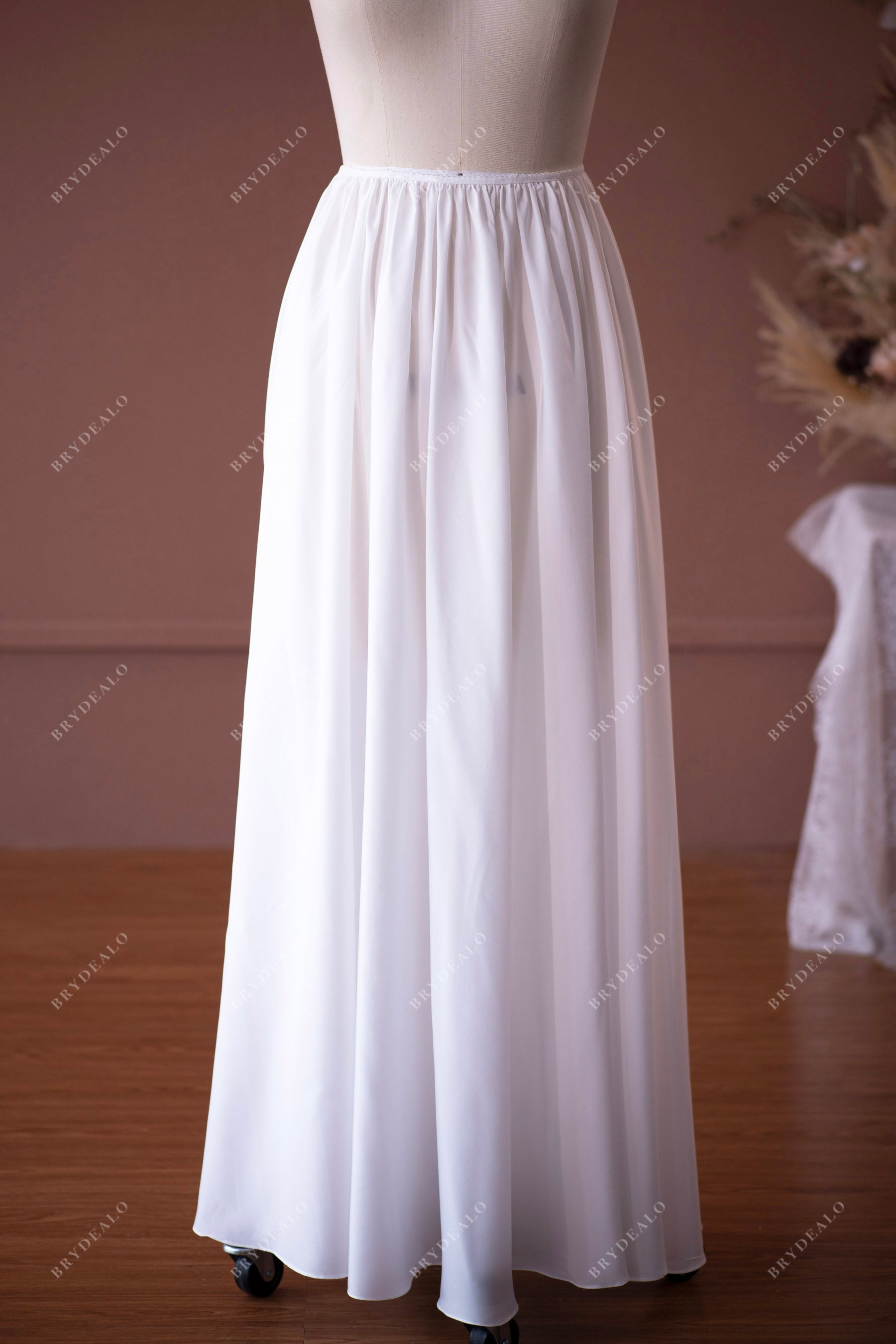Wedding Dress Soft Cotton-Like Skirt Lining Light Ivory Wedding Dress Soft Cotton-Like Skirt Lining Light Ivory