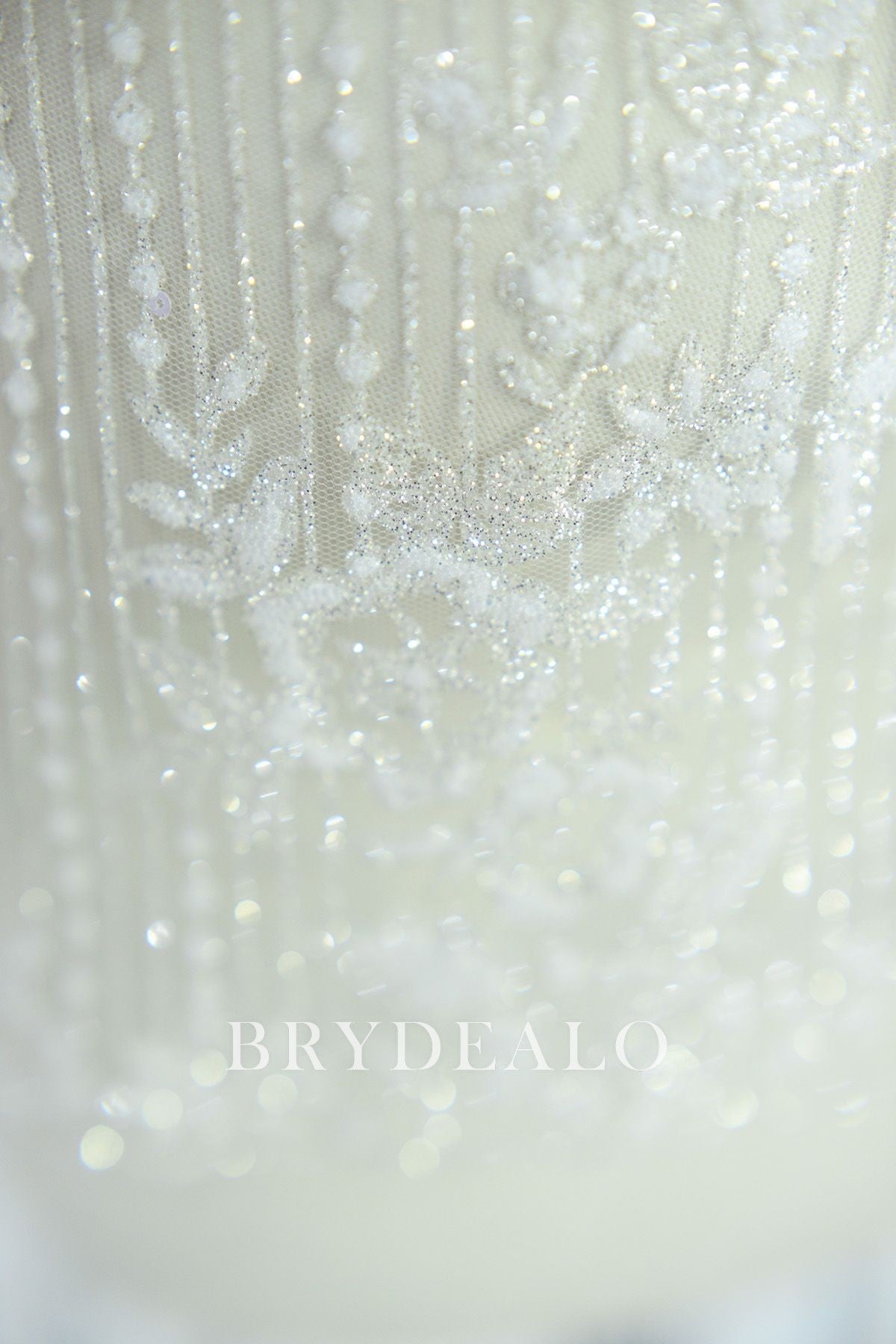 Glitter Line Lace Fabric online for Wholesale