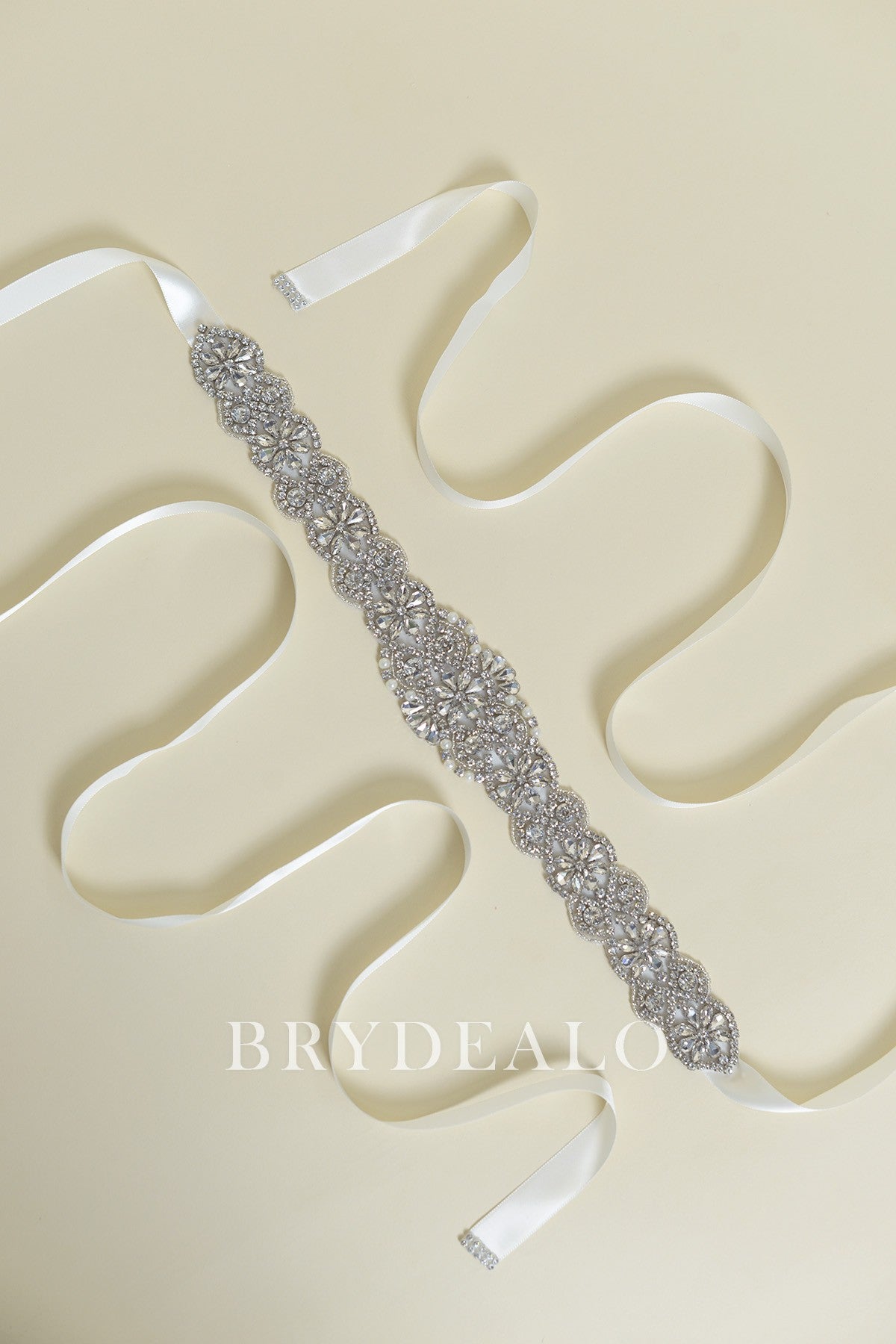 Pearls Satin Bridal Ties Belt