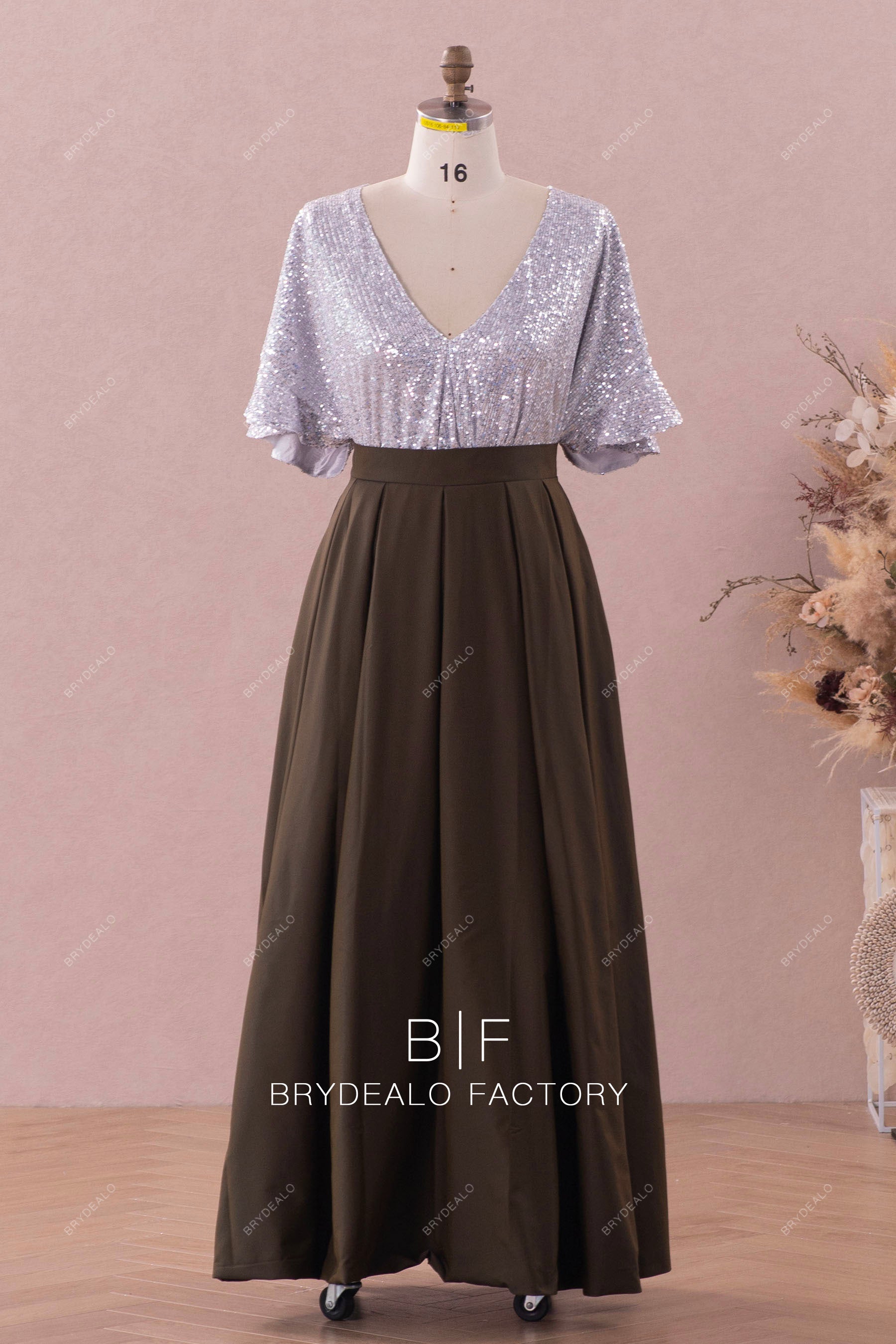 sparkly mother of bride dress
