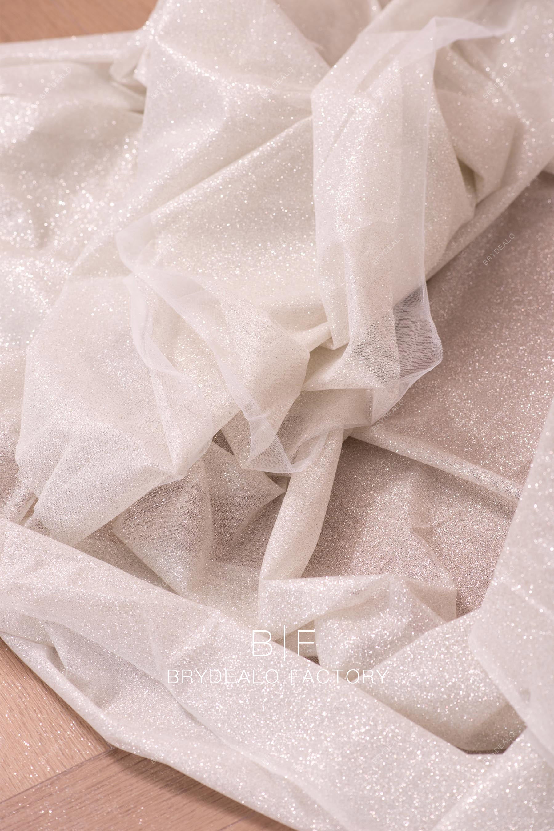 sparkly silver glitter fabric