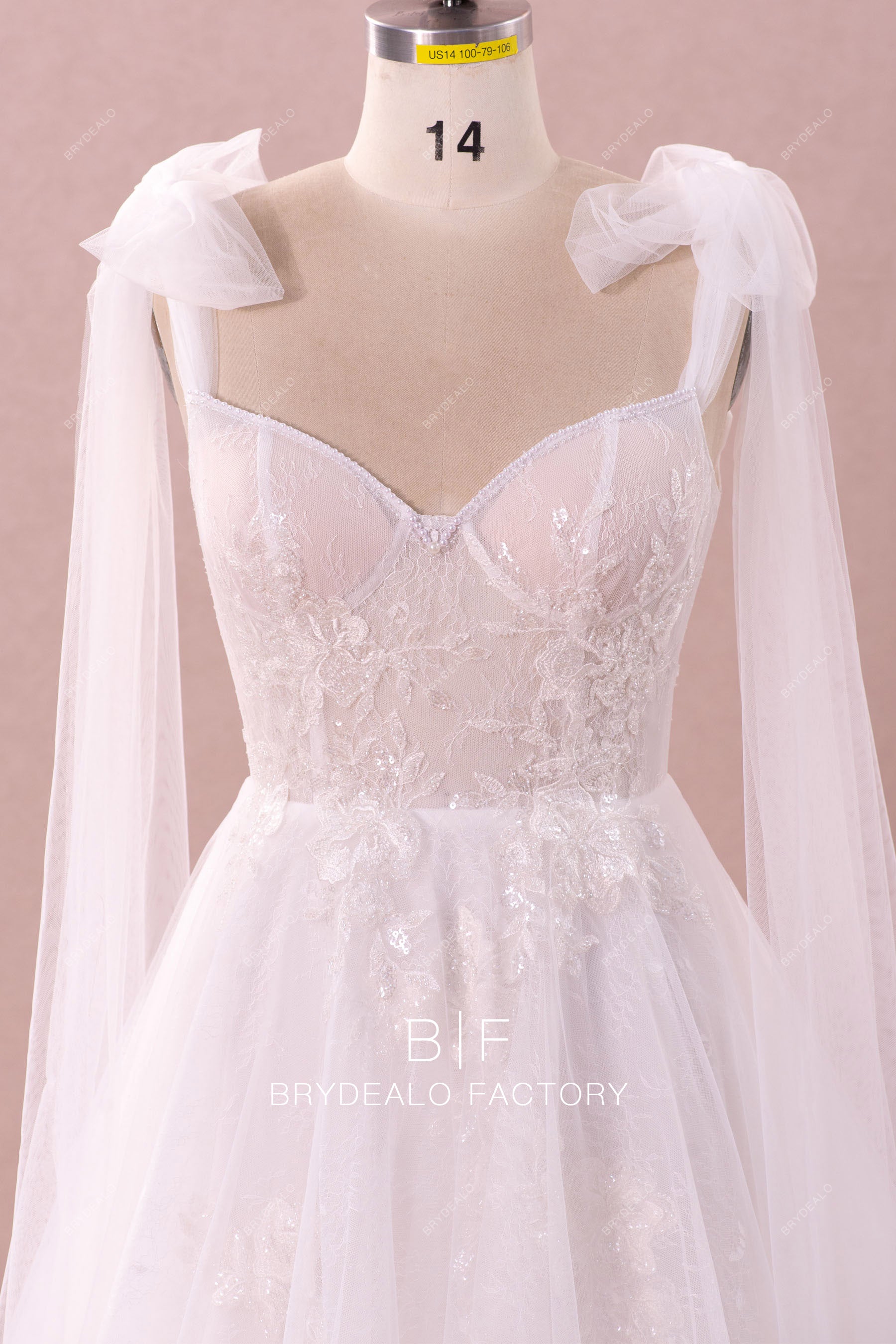 straps corset wedding dress
