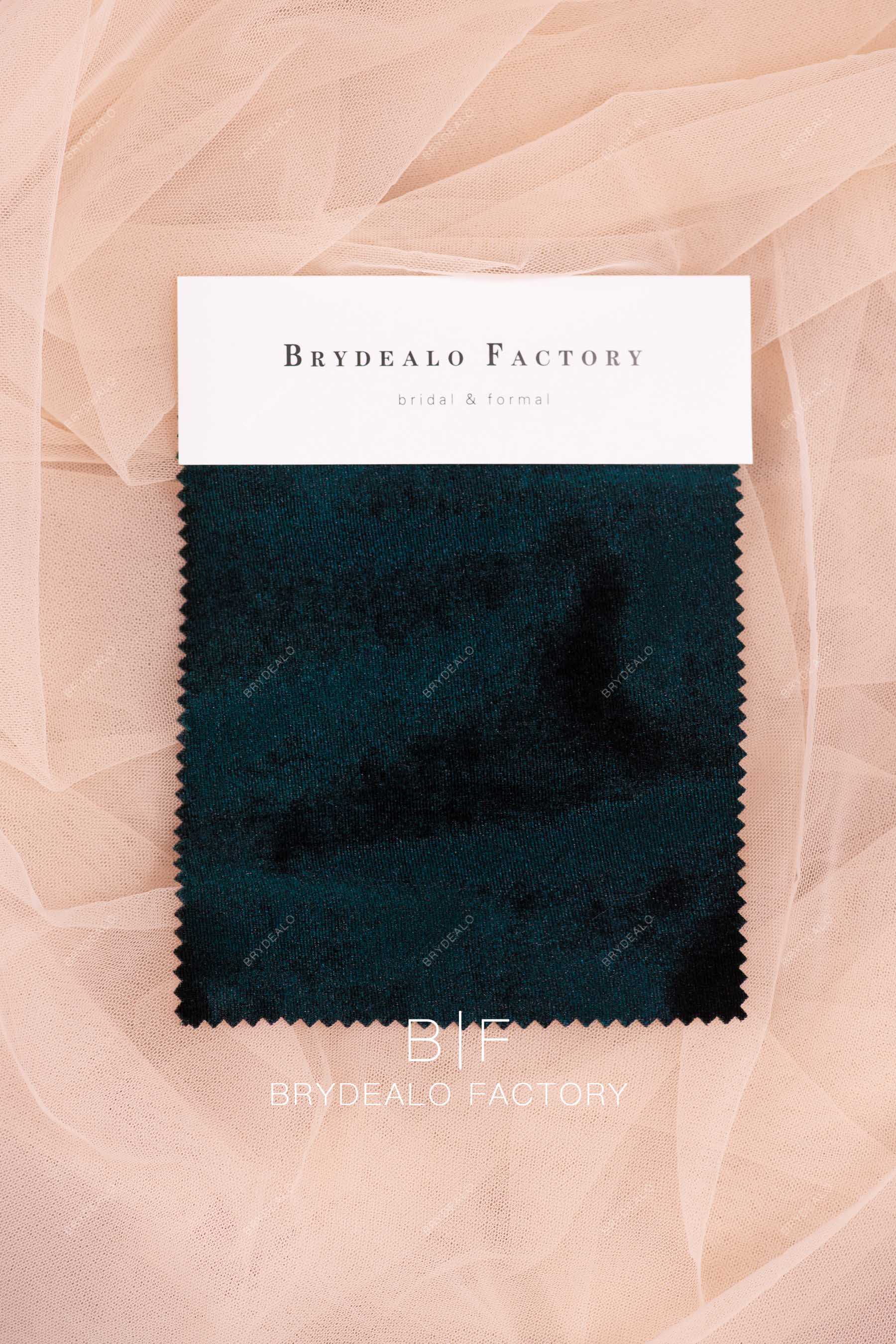 stretch velvet fabric swatch