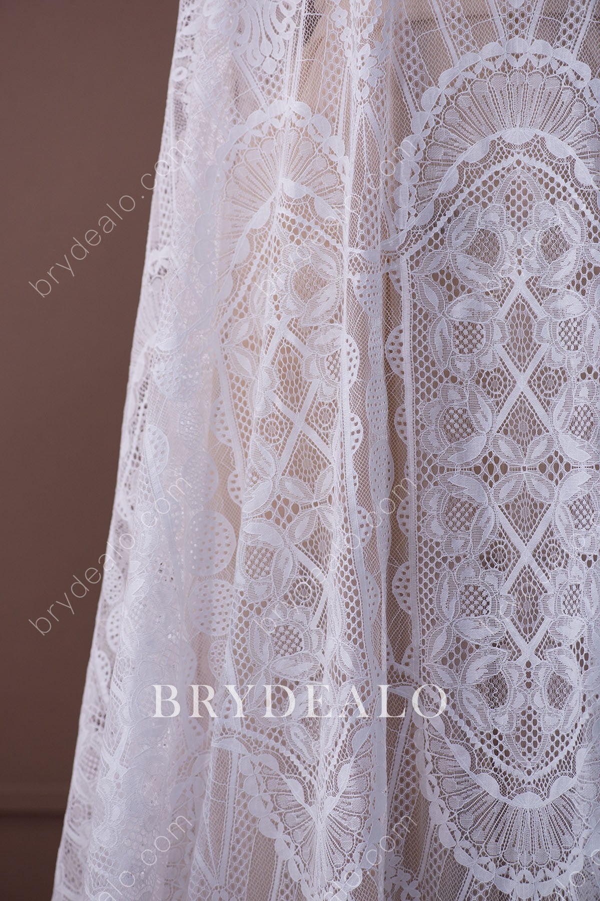 Pattern Crochet Bridal Lace Fabric