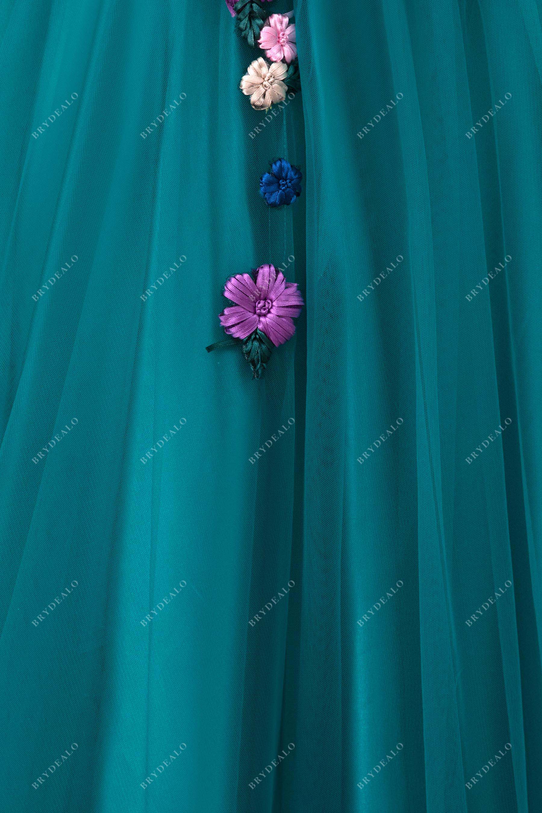 teal tulle skirt