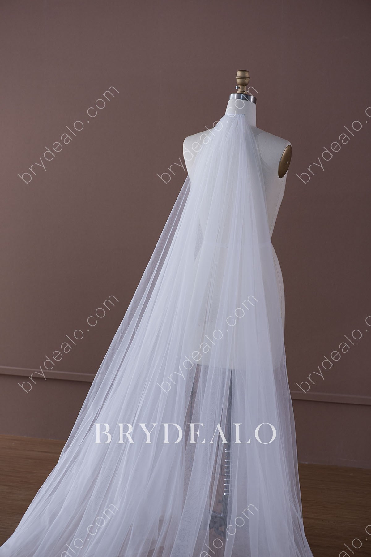 Two-Tier Chapel Length Wedding Veil