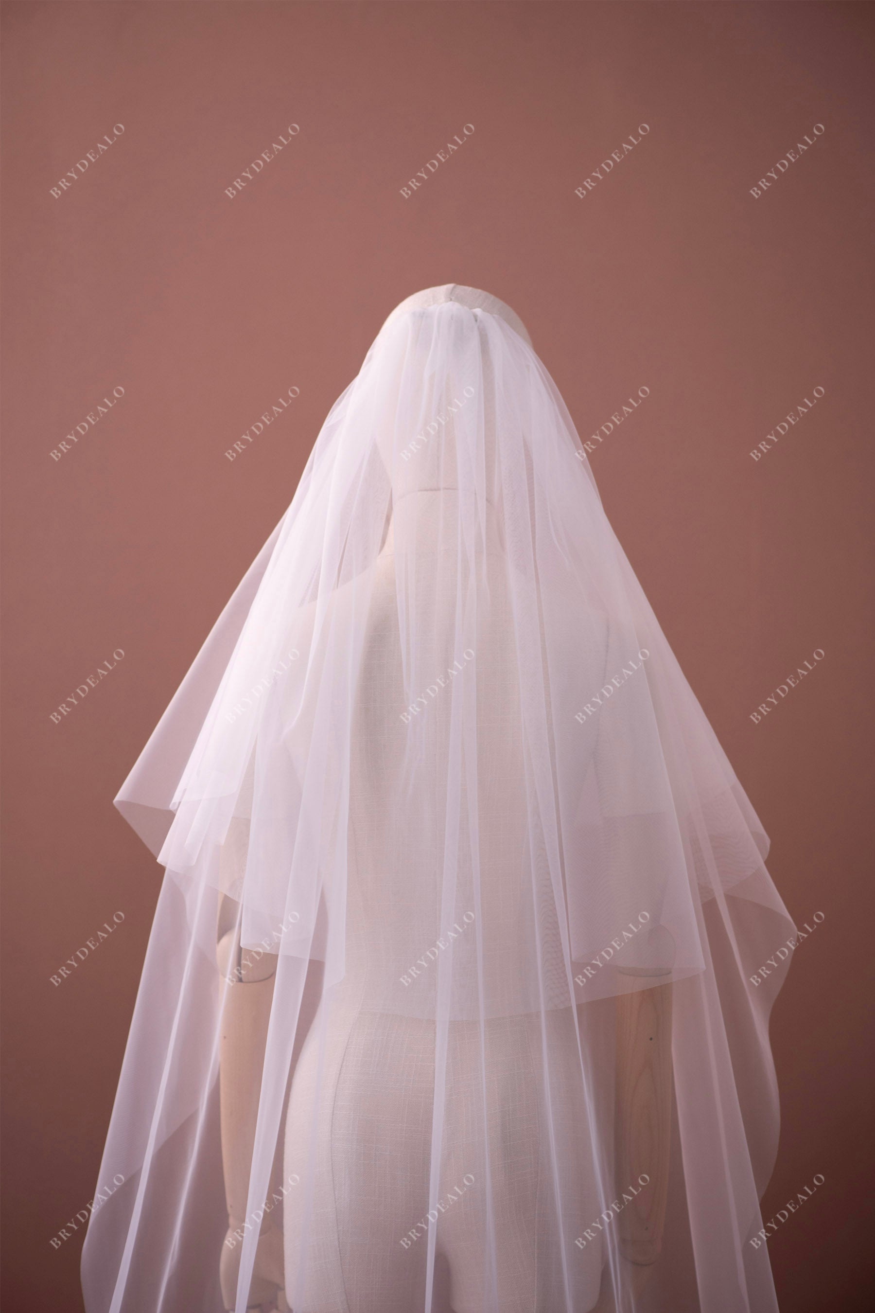 two tiered tulle veil