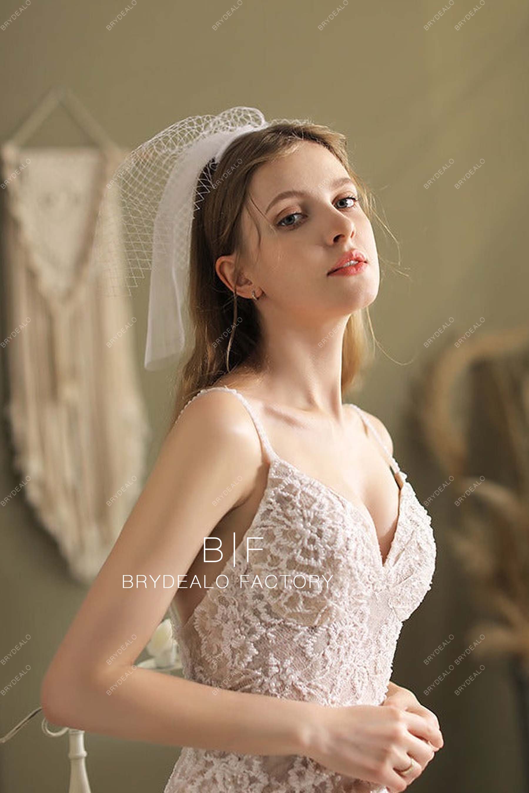 vintage short veil