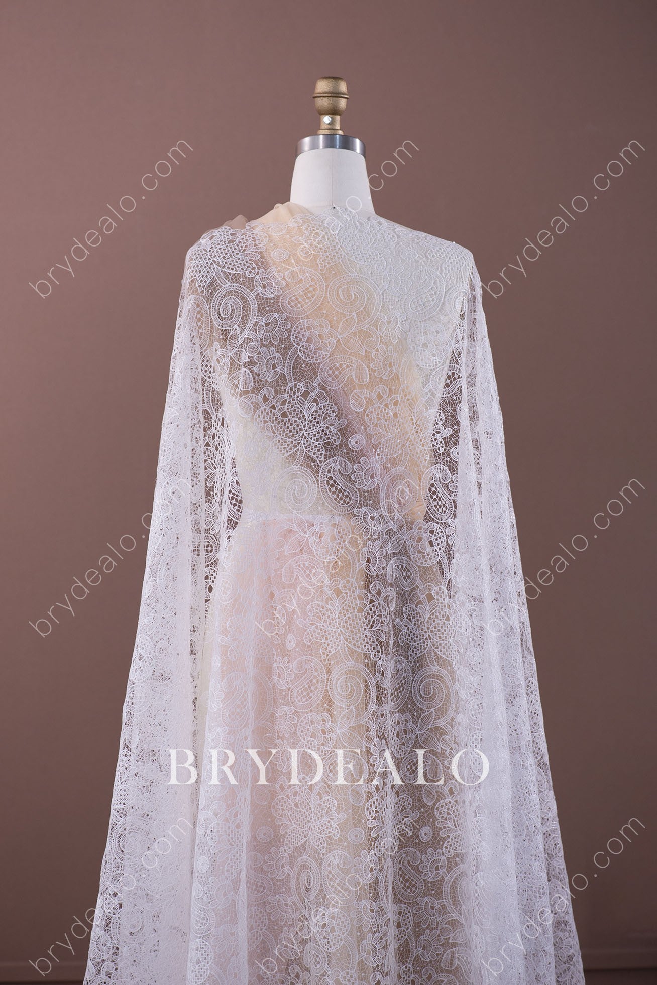 Abstract Pattern Crochet Lace Fabric for Wholesale