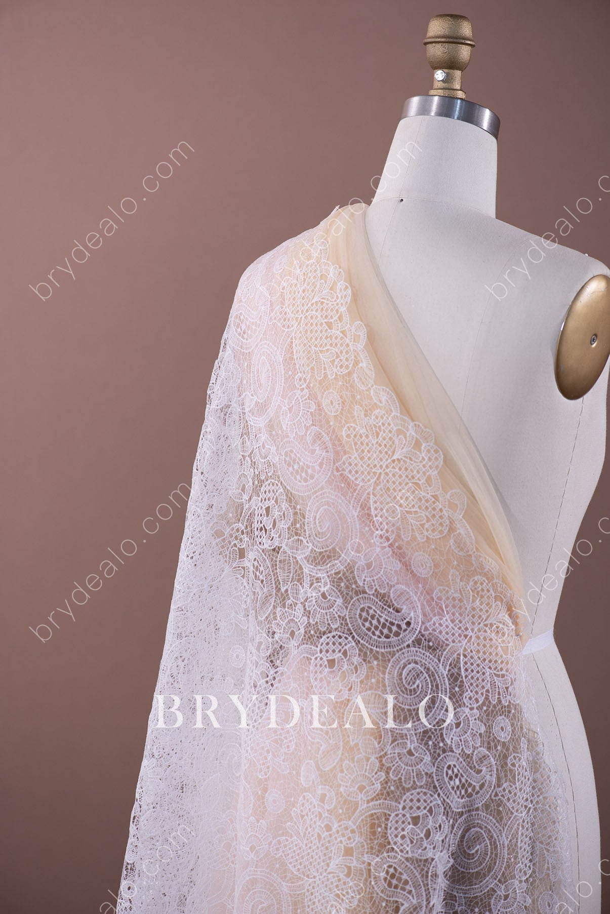 Abstract Pattern Crochet High Quality Lace Fabric