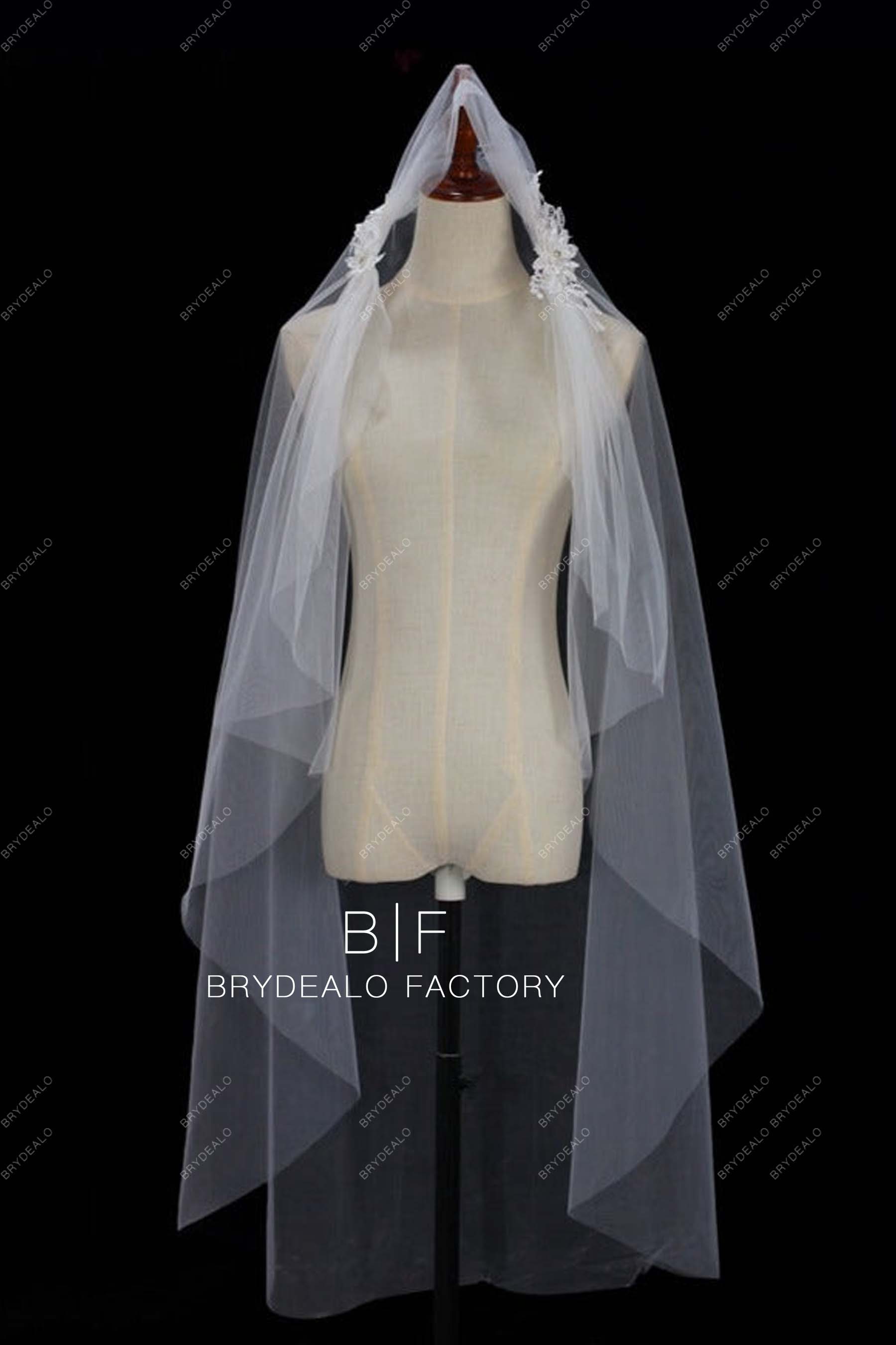 Wholesale Ballet Length Wedding Cap Veil