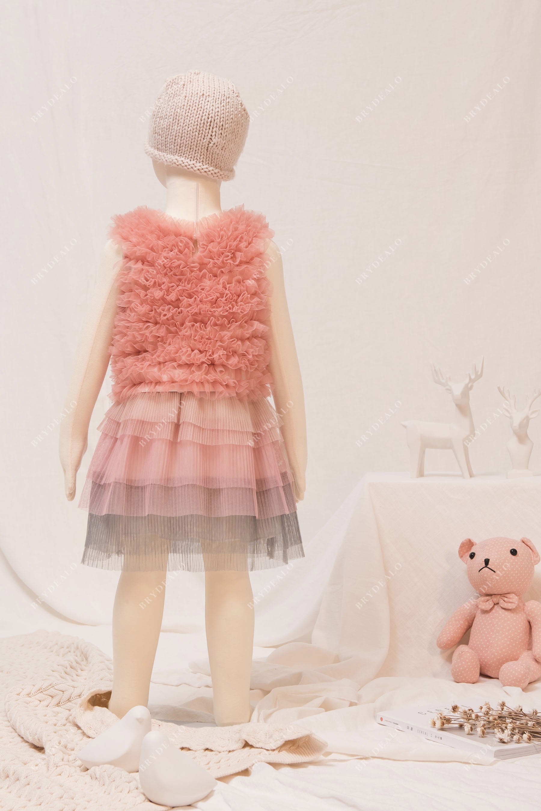 wholesale cute two-piece kids formal dress