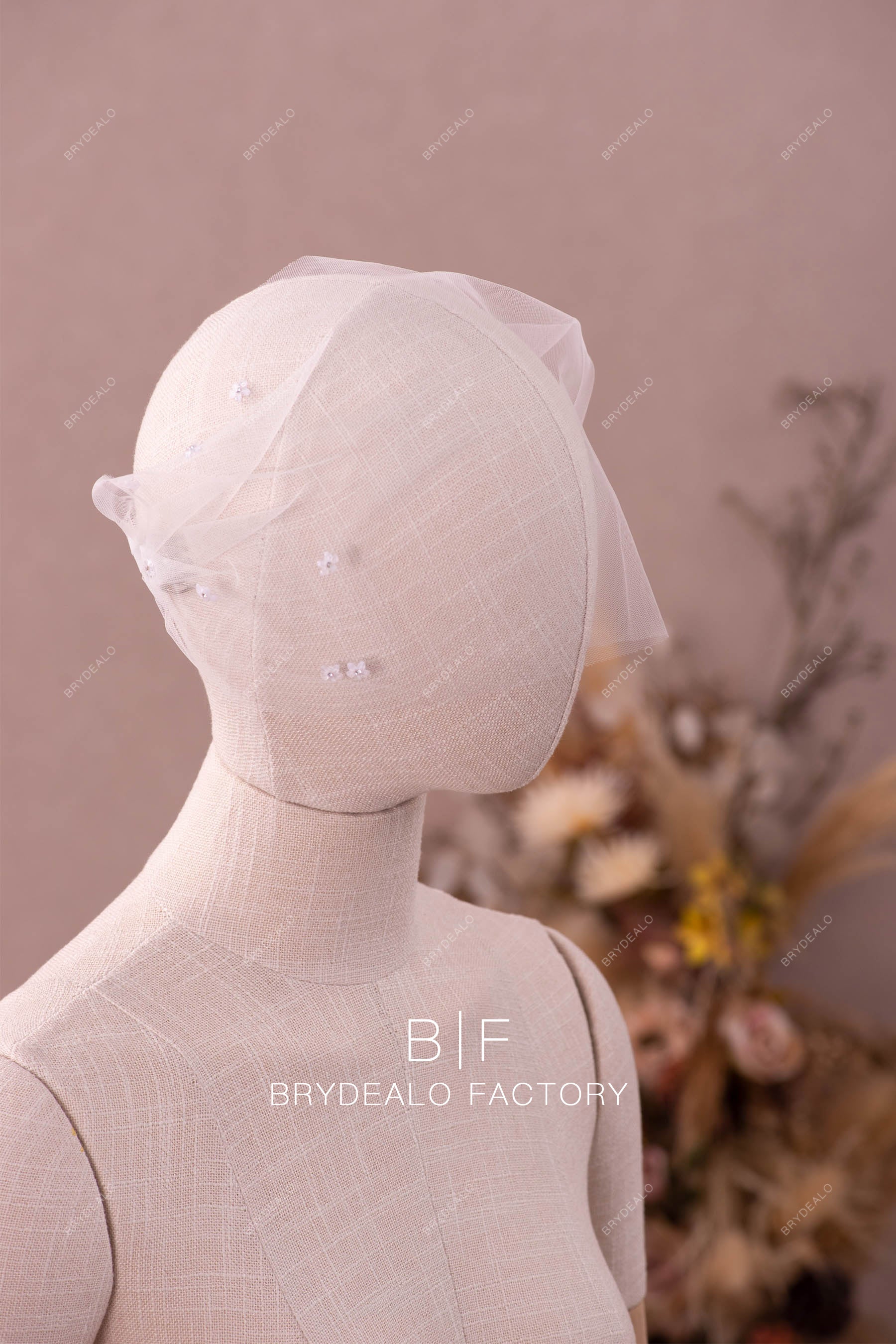 wholesale flower birdcage veil
