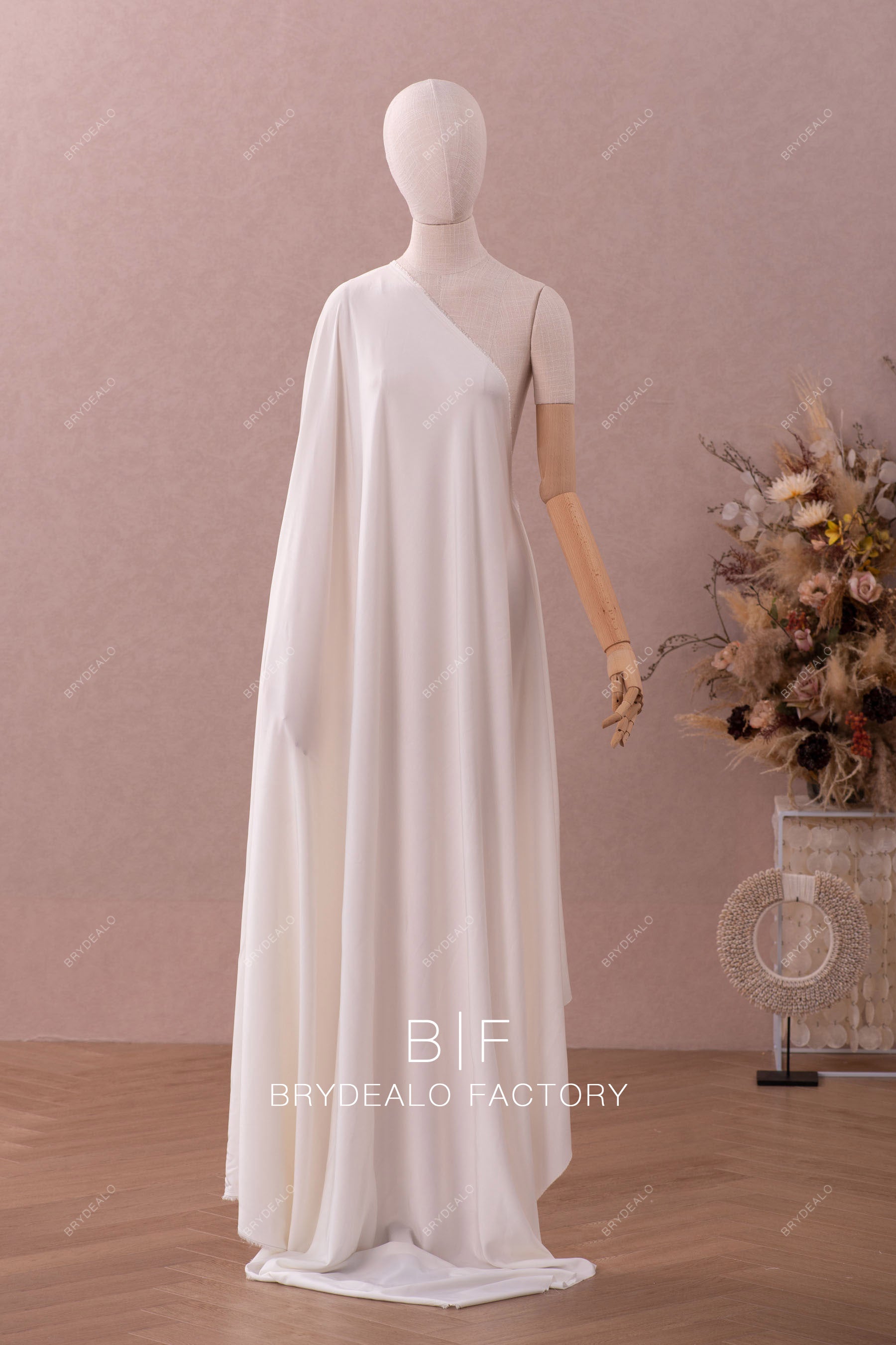 Wholesale High Quality Semi-Shiny Crepe Fabric