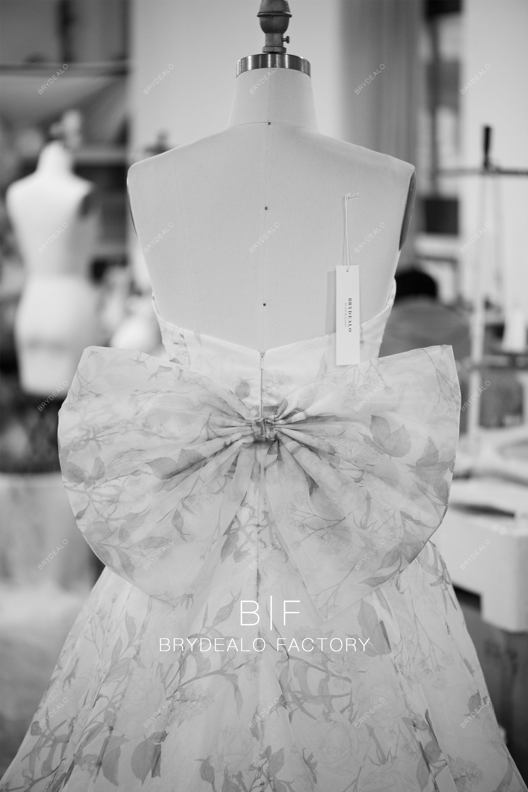 wholesale large bowknot wedding dress