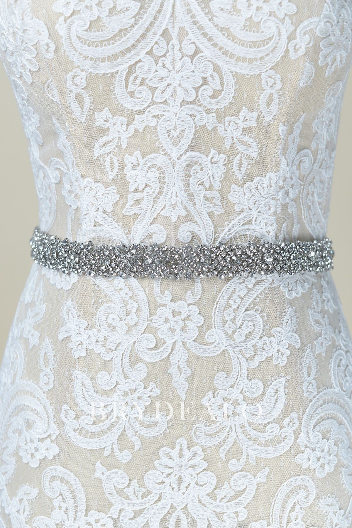 Wholesale Sparkling Rhinestone Linear Bridal Sash