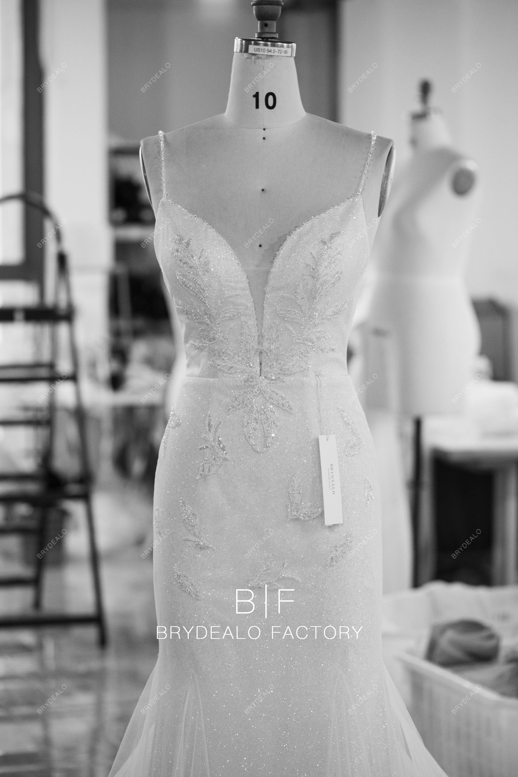 wholesale sparkly mermaid wedding dress