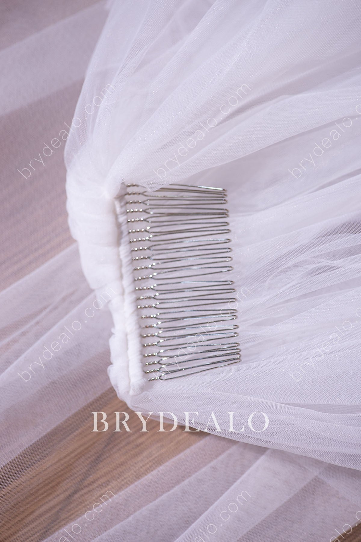 comb veil wedding veil