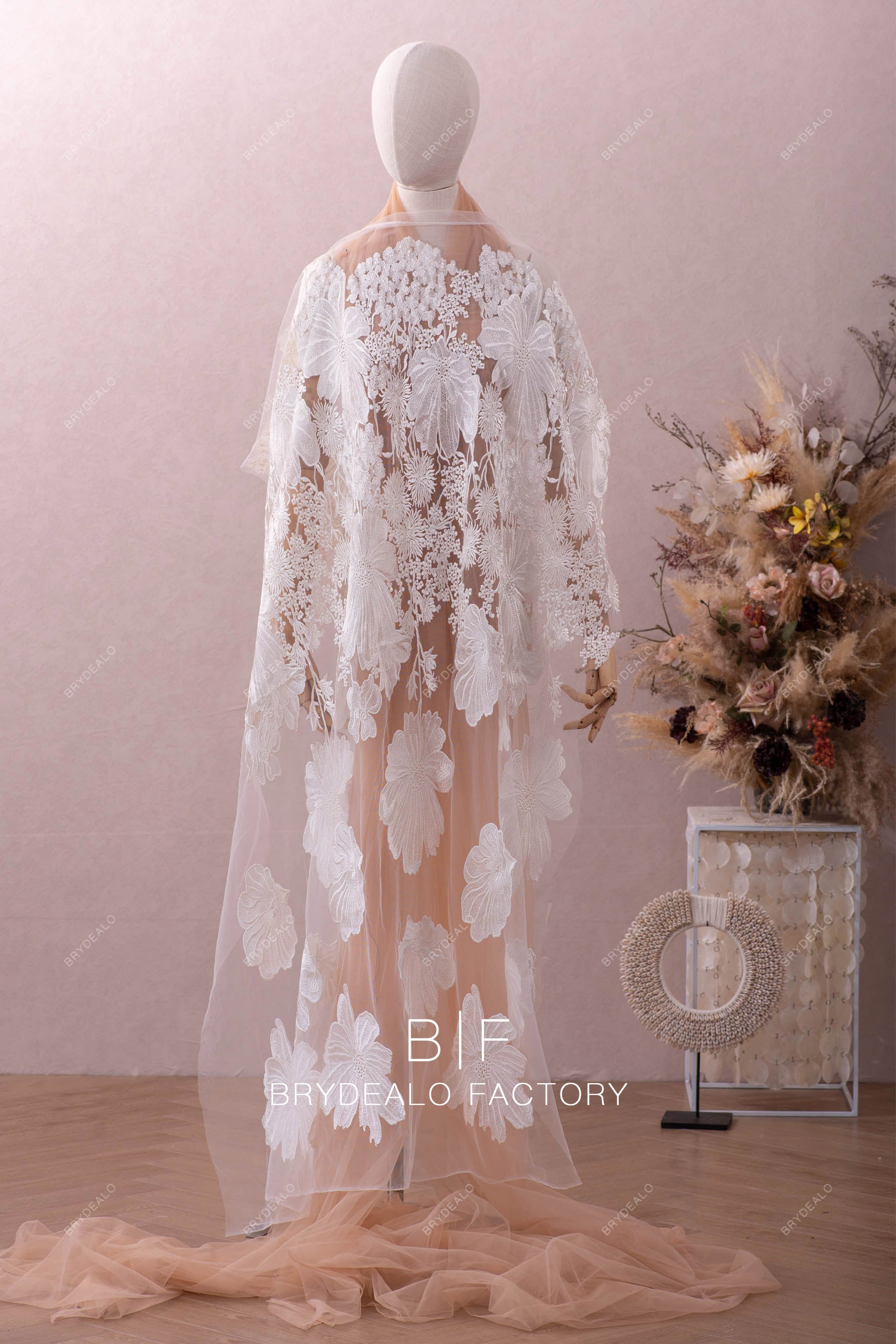 wholesale wild flower lace fabric