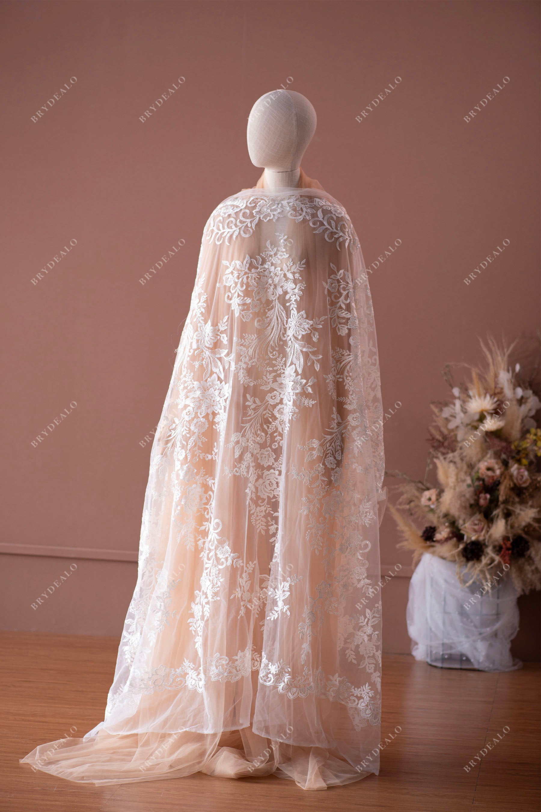 wholesale wild flower lace with borders