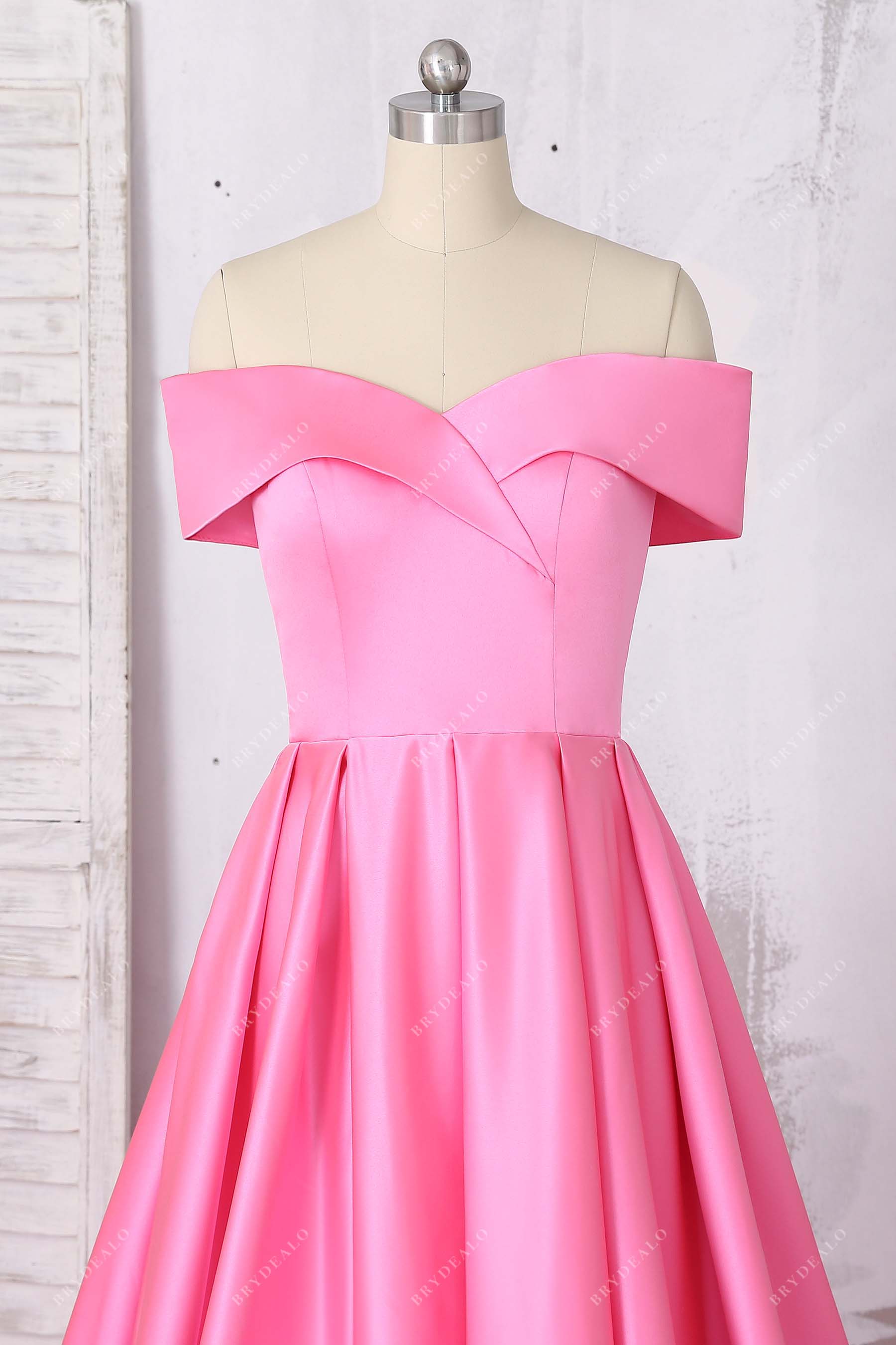 wrapped neck off-shoulder dress