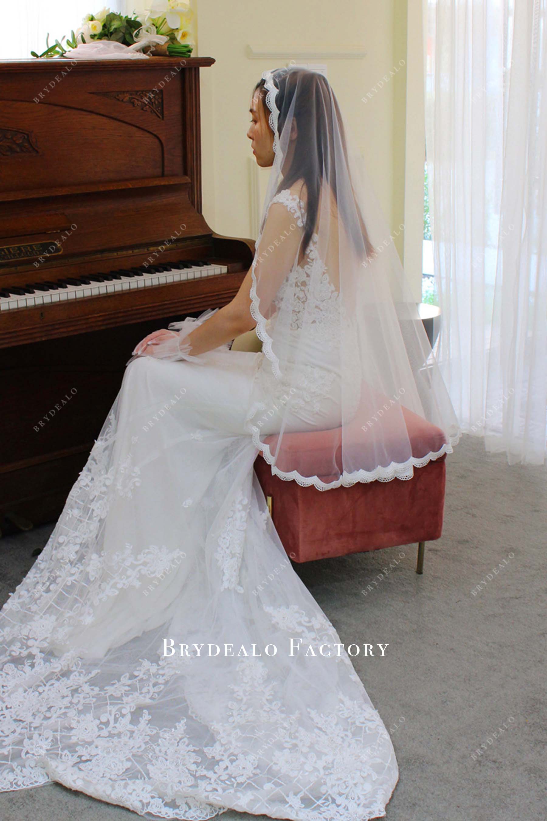 ballet length wedding veil