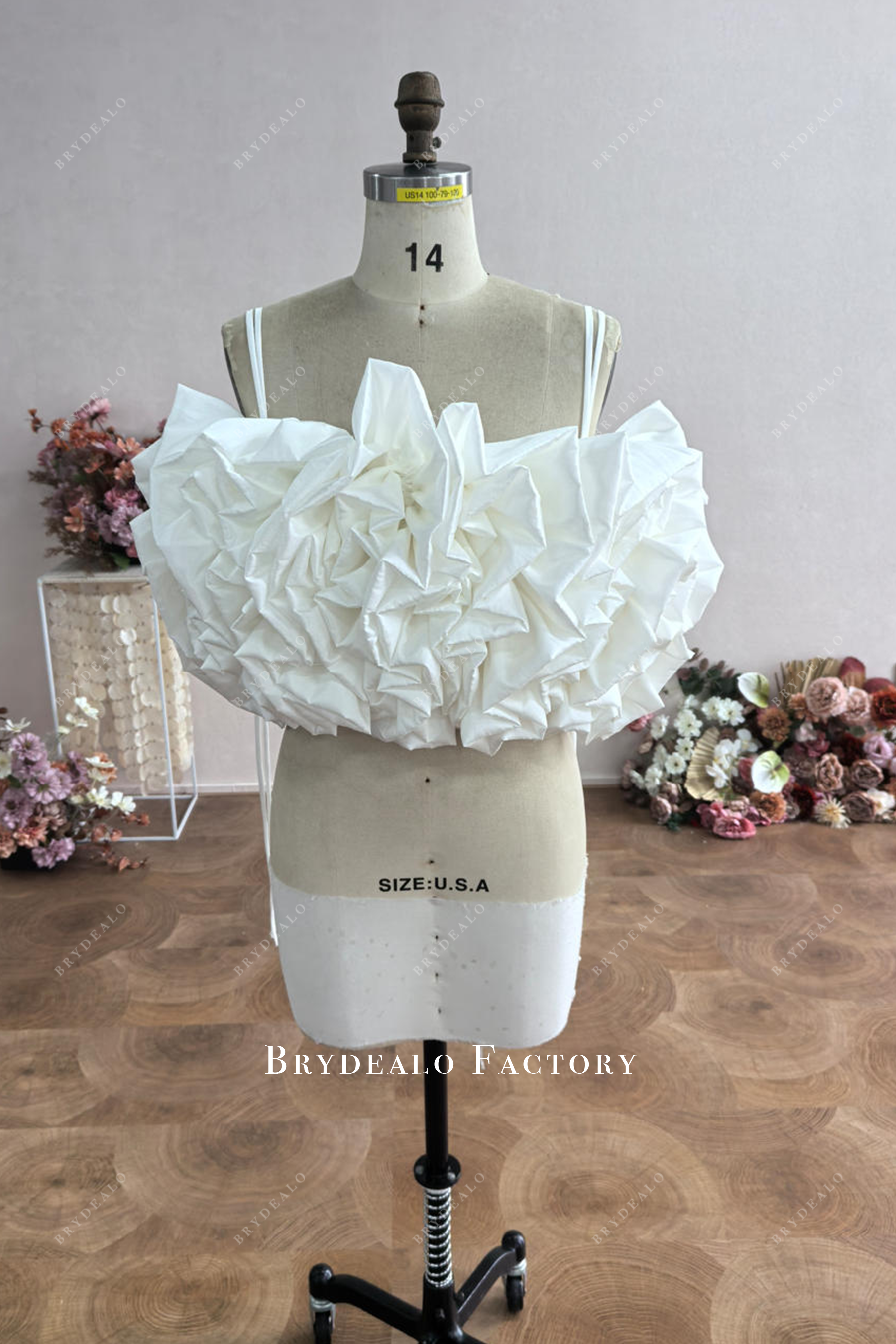 Custom Ruffled Spaghetti Straps Top