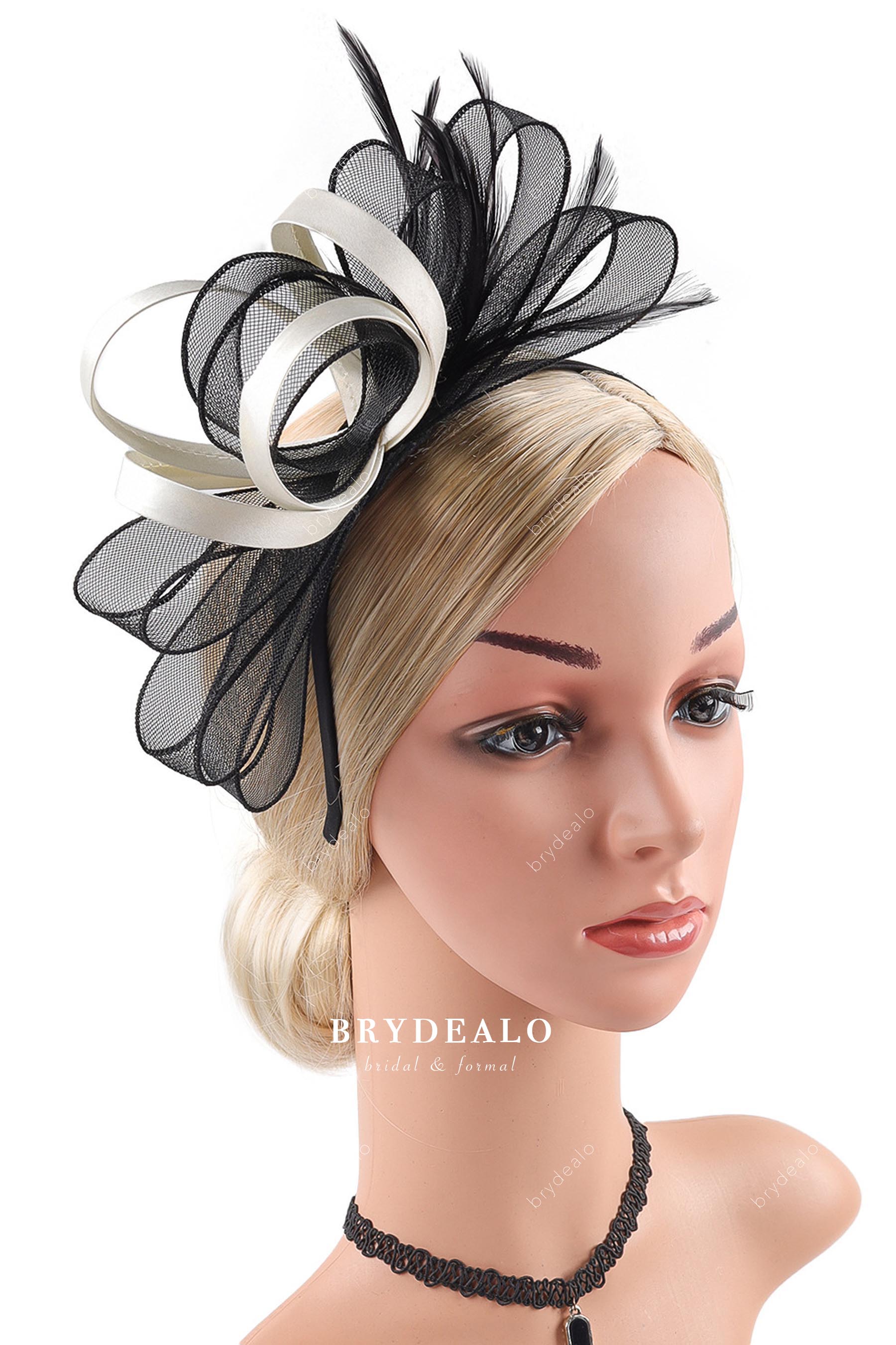 band feather cocktail hat