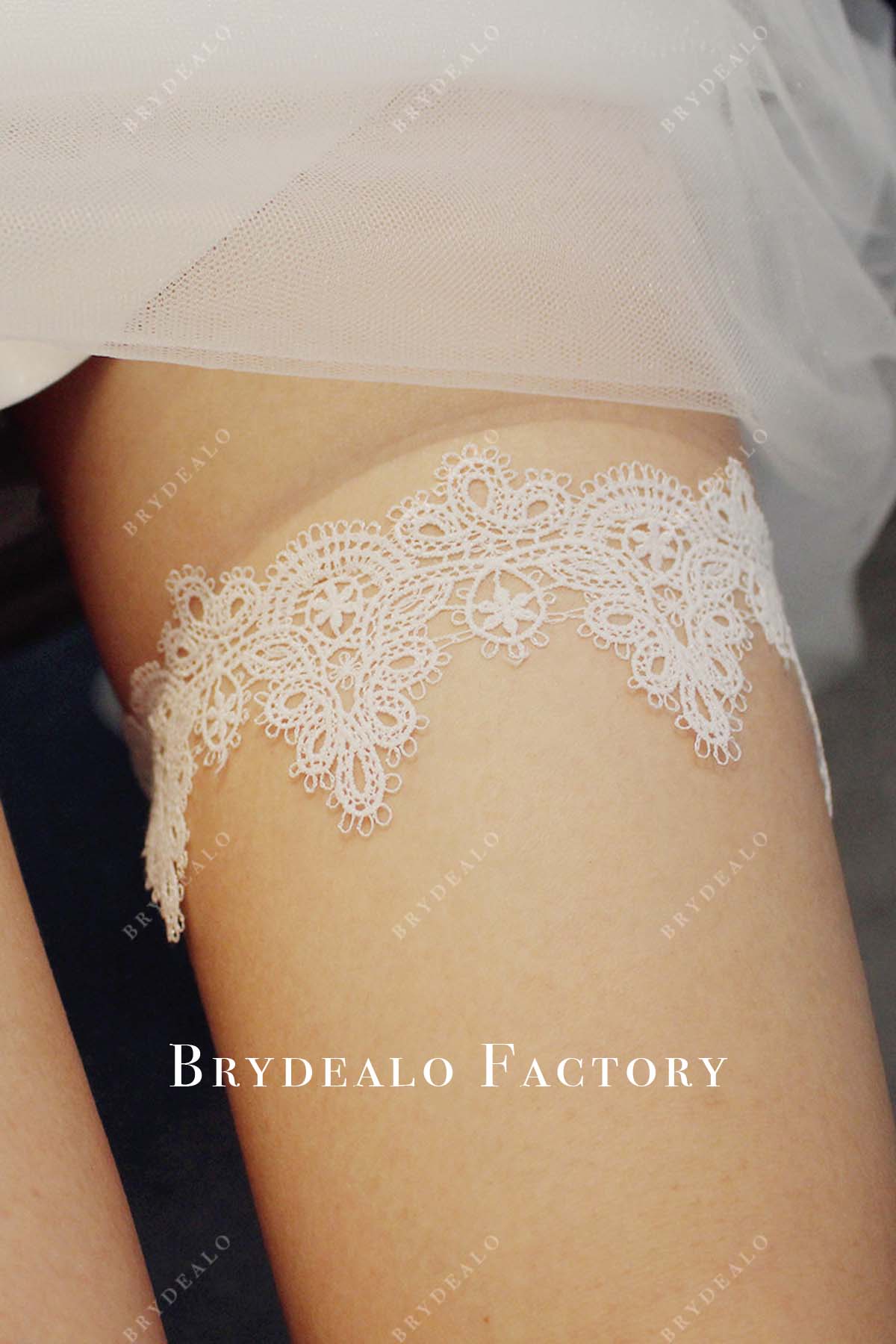 baroque lace wedding garter