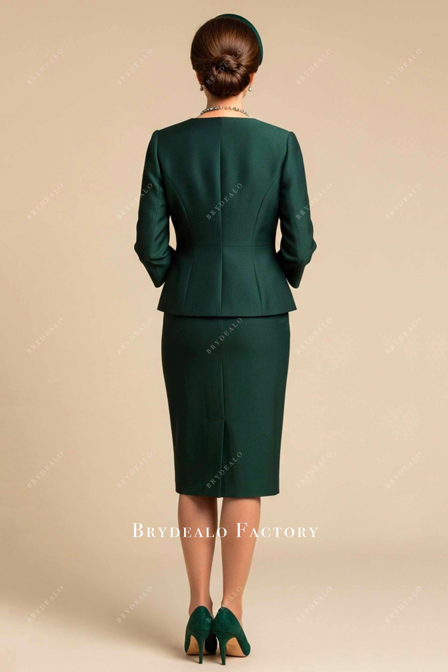 bodycon mother of bride dress with jacket