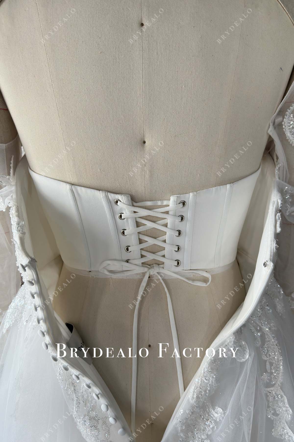 build in corset wedding dress